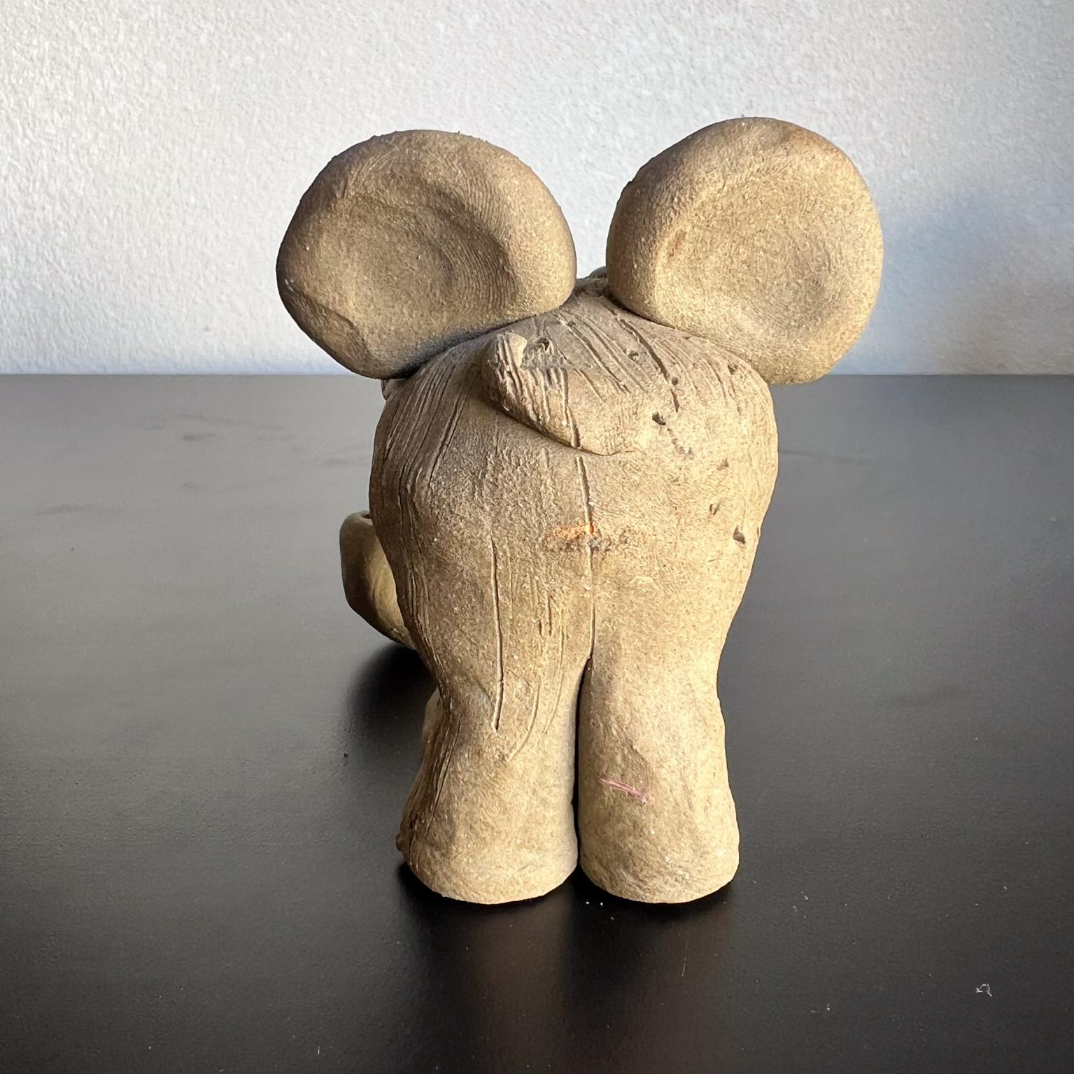 1970s Nancy Ecklund Elephant Figure Art Pottery In Good Condition In Chula Vista, CA