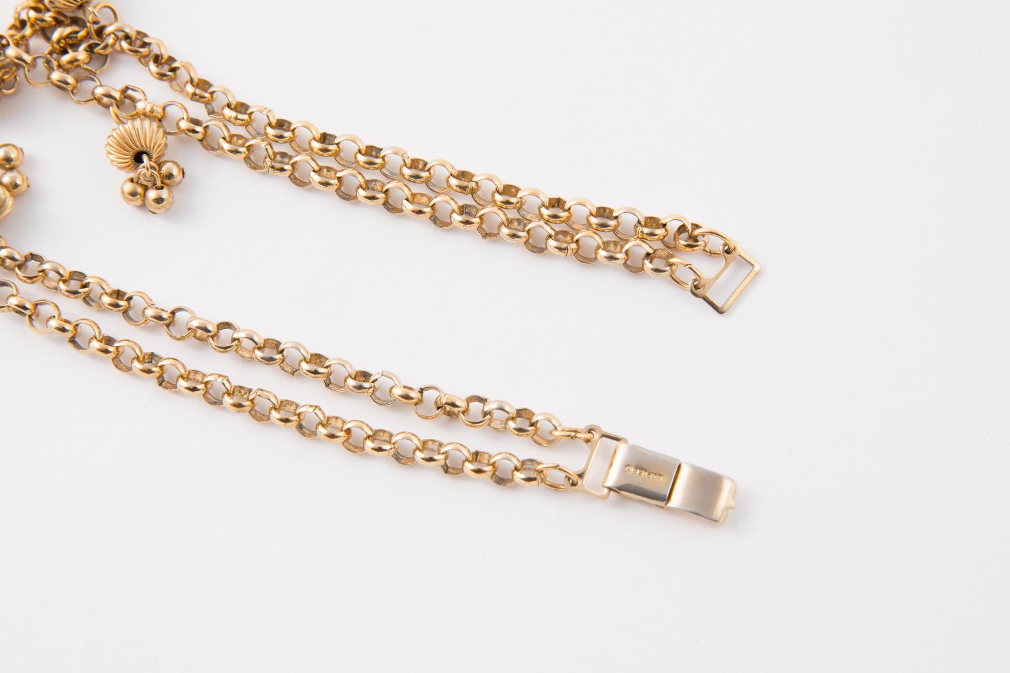 napier jewelry gold necklace