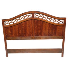 1970 National Mtairy Furniture Flame Mahogany Full Size Headboard