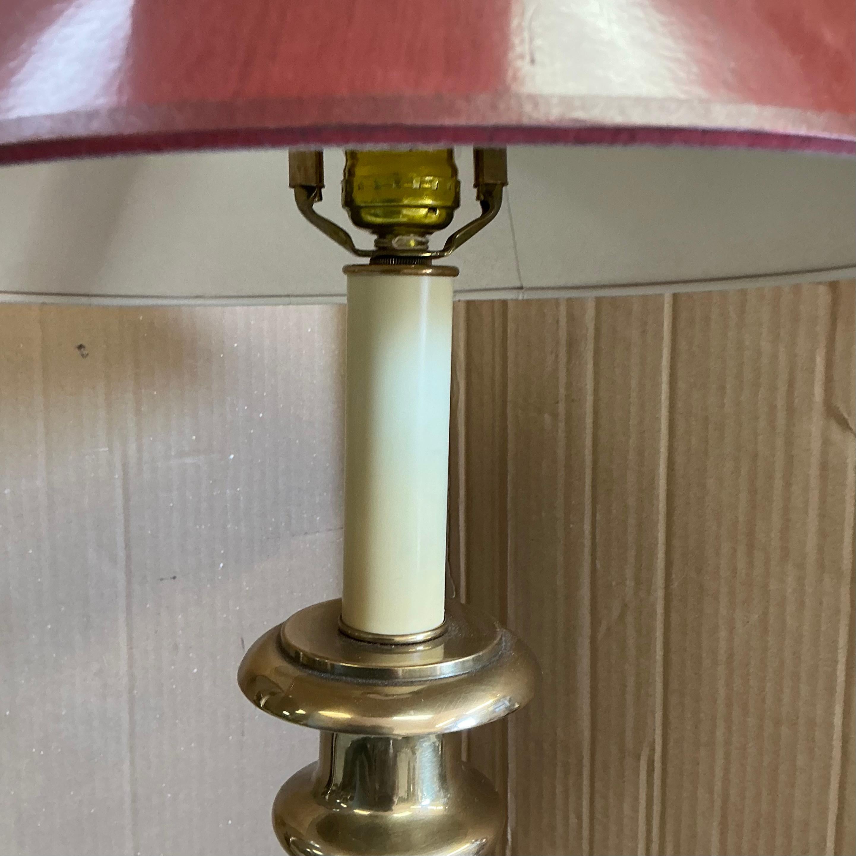 Neoclassical 1970s Neo-Classical style Brass Frederick Cooper Table Lamps - Pair For Sale