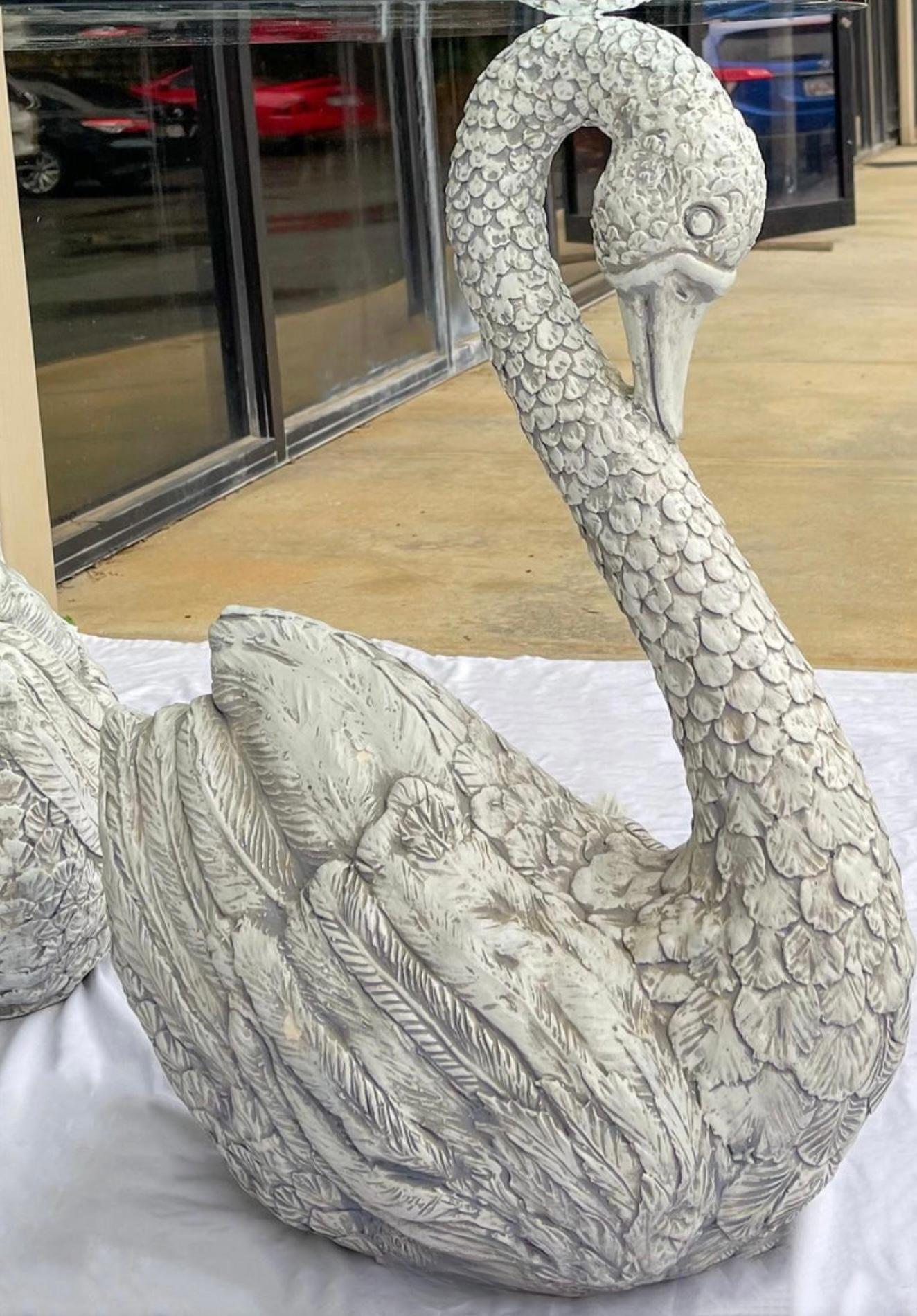 20th Century 1970s Neo-Classical Style Cast Swan Center or Dining Table For Sale