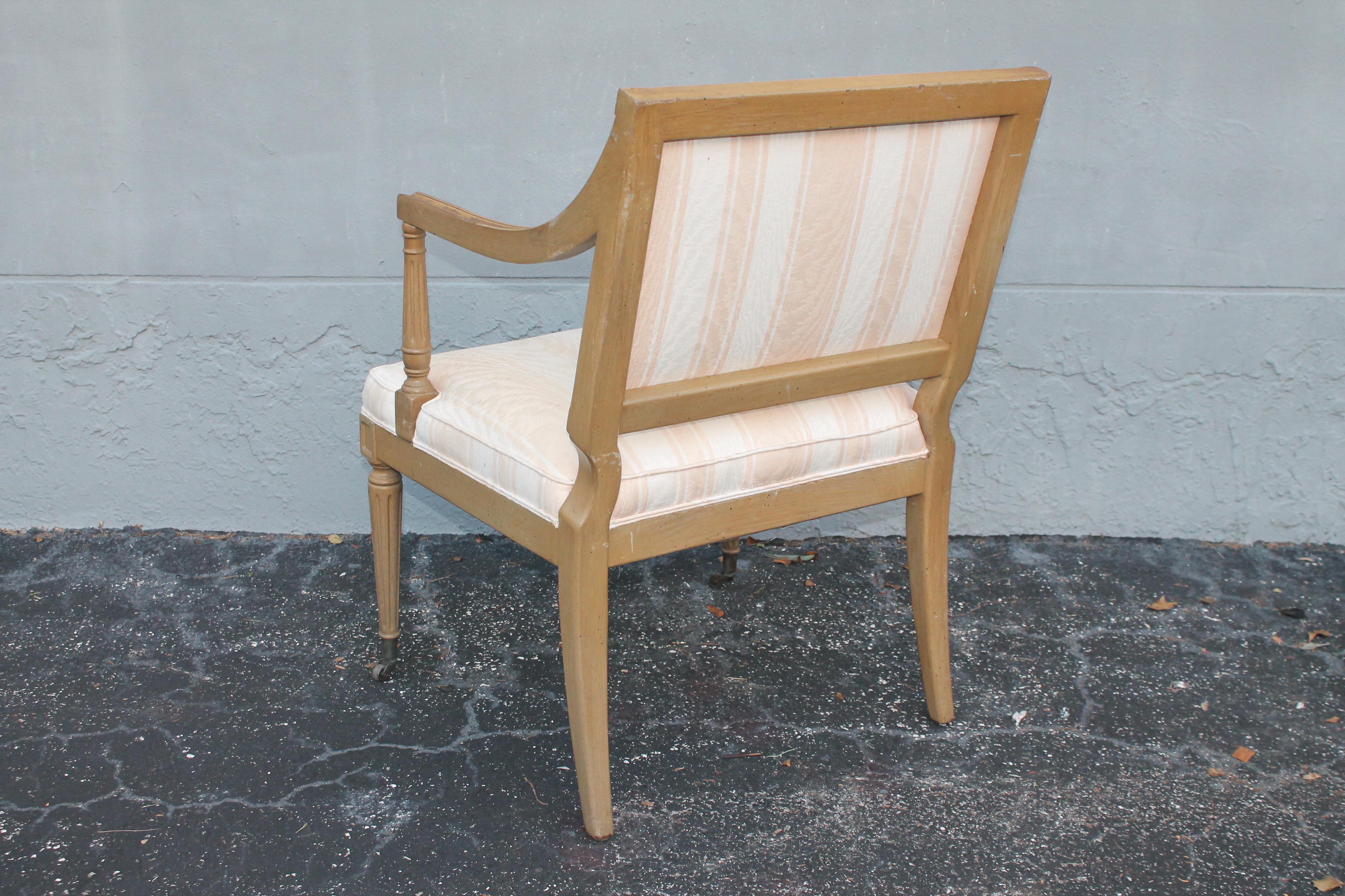 1970's Neoclassical style Occasional/ Accent/ Side Chair By John Widdicomb For Sale 2