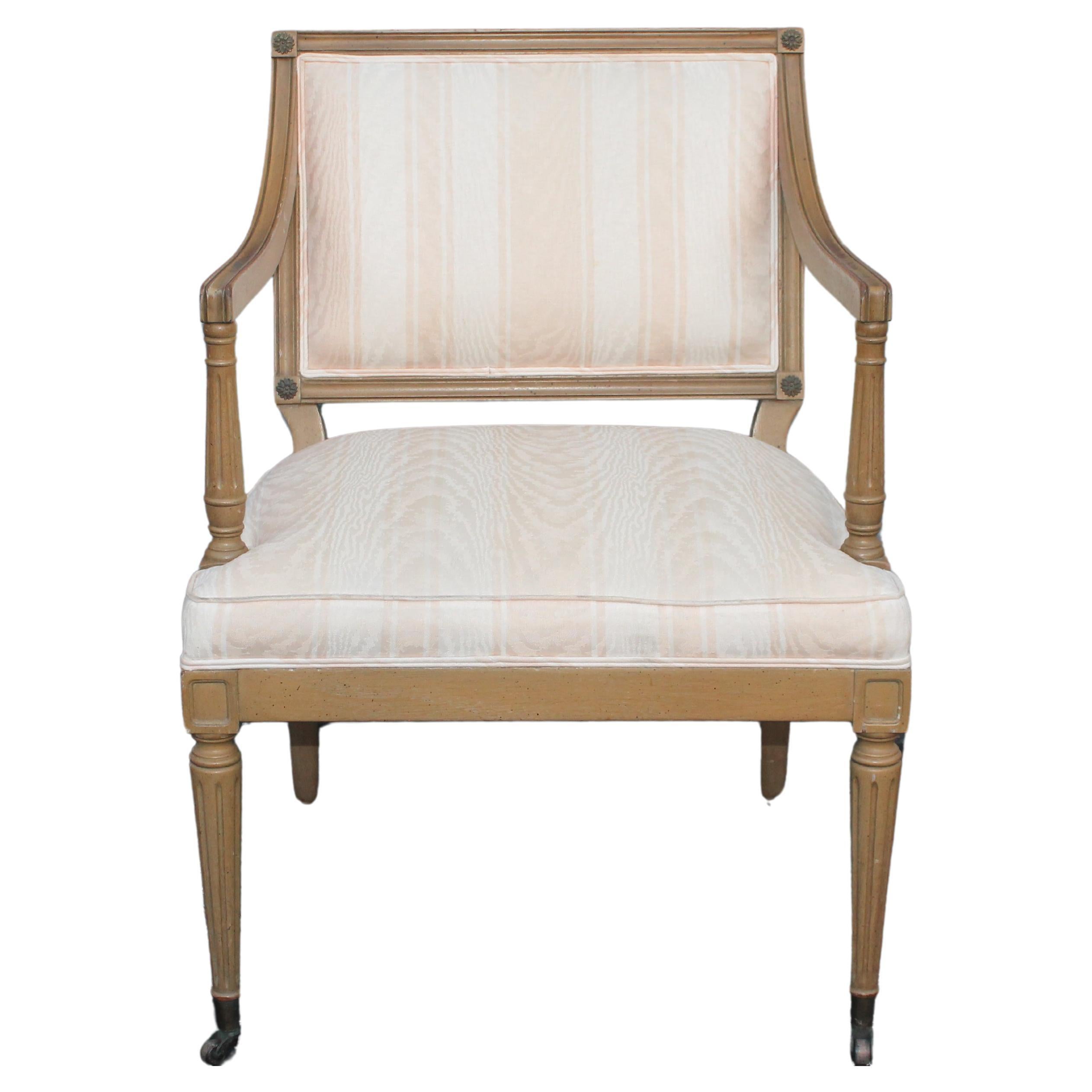 1970's Neoclassical style Occasional/ Accent/ Side Chair By John Widdicomb