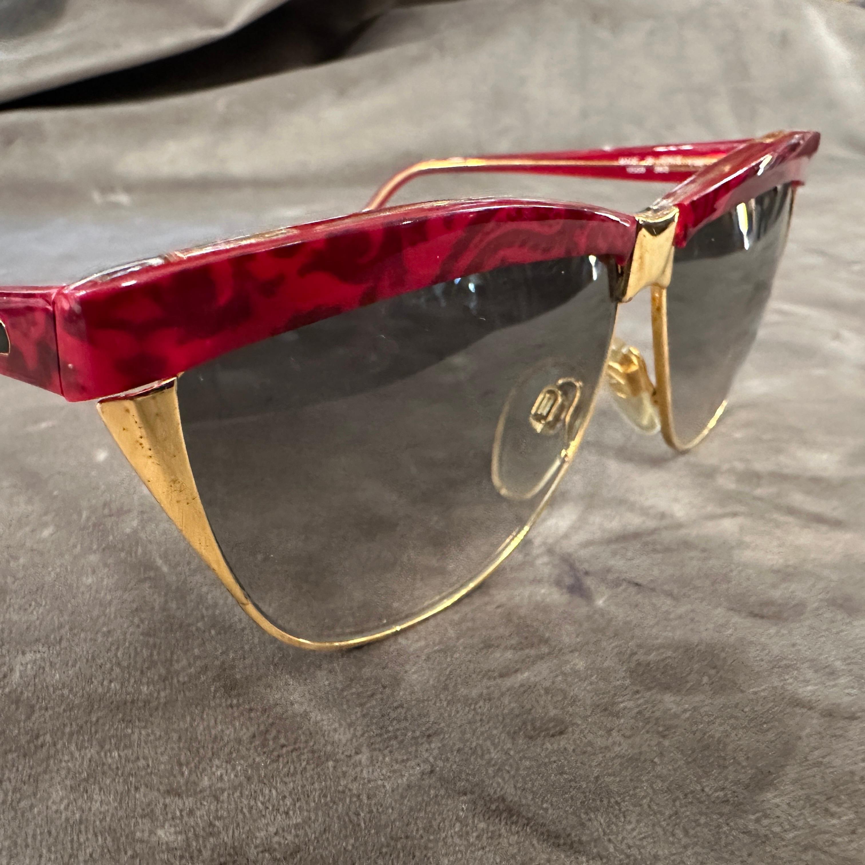 Black 1970s Never Used Eyeglasses by Valentino