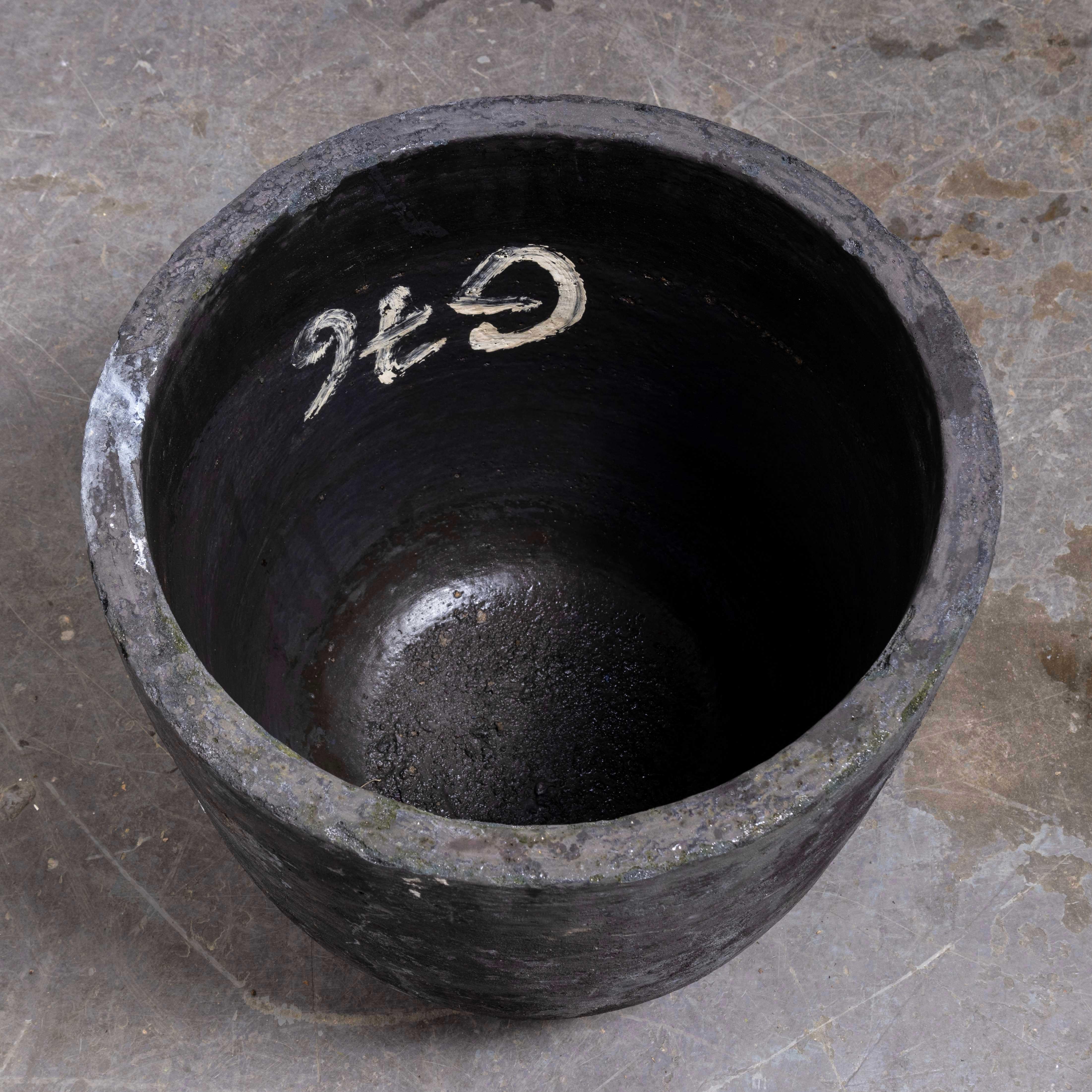 Late 20th Century 1970's New Old Stock Foundry Crucible Pot (1525.1)