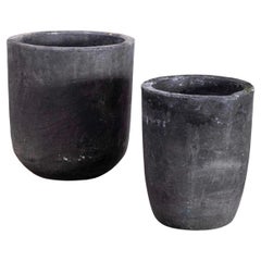 1970's New Old Stock Foundry Crucible Pots - Pair