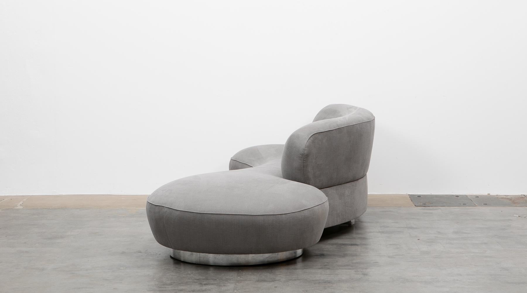 Late 20th Century 1970s New Upholstery Sofa by Vladimir Kagan