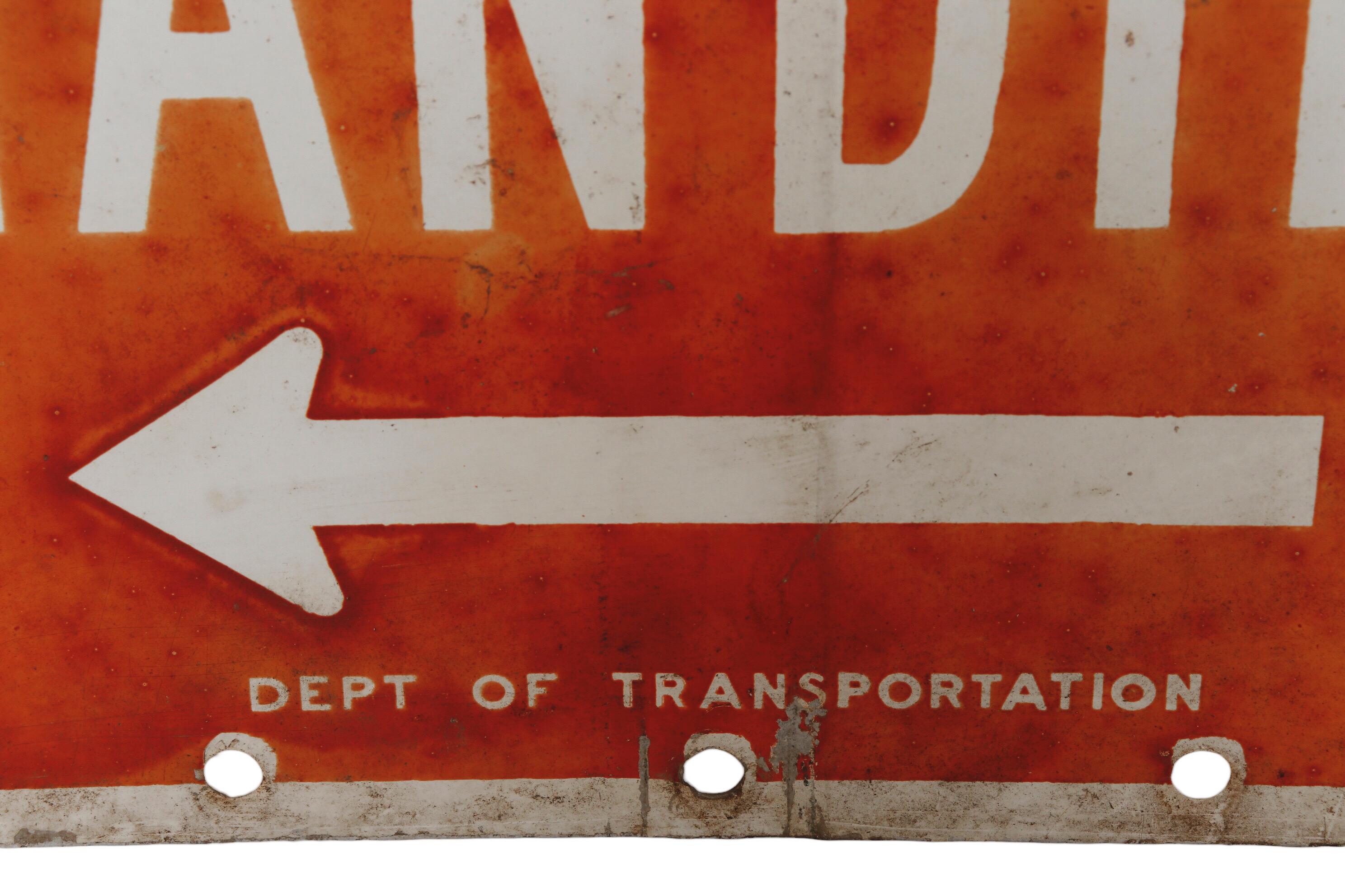 Fin du 20e siècle Panneau d'arrêt de bus new-yorkais des années 1970 en vente