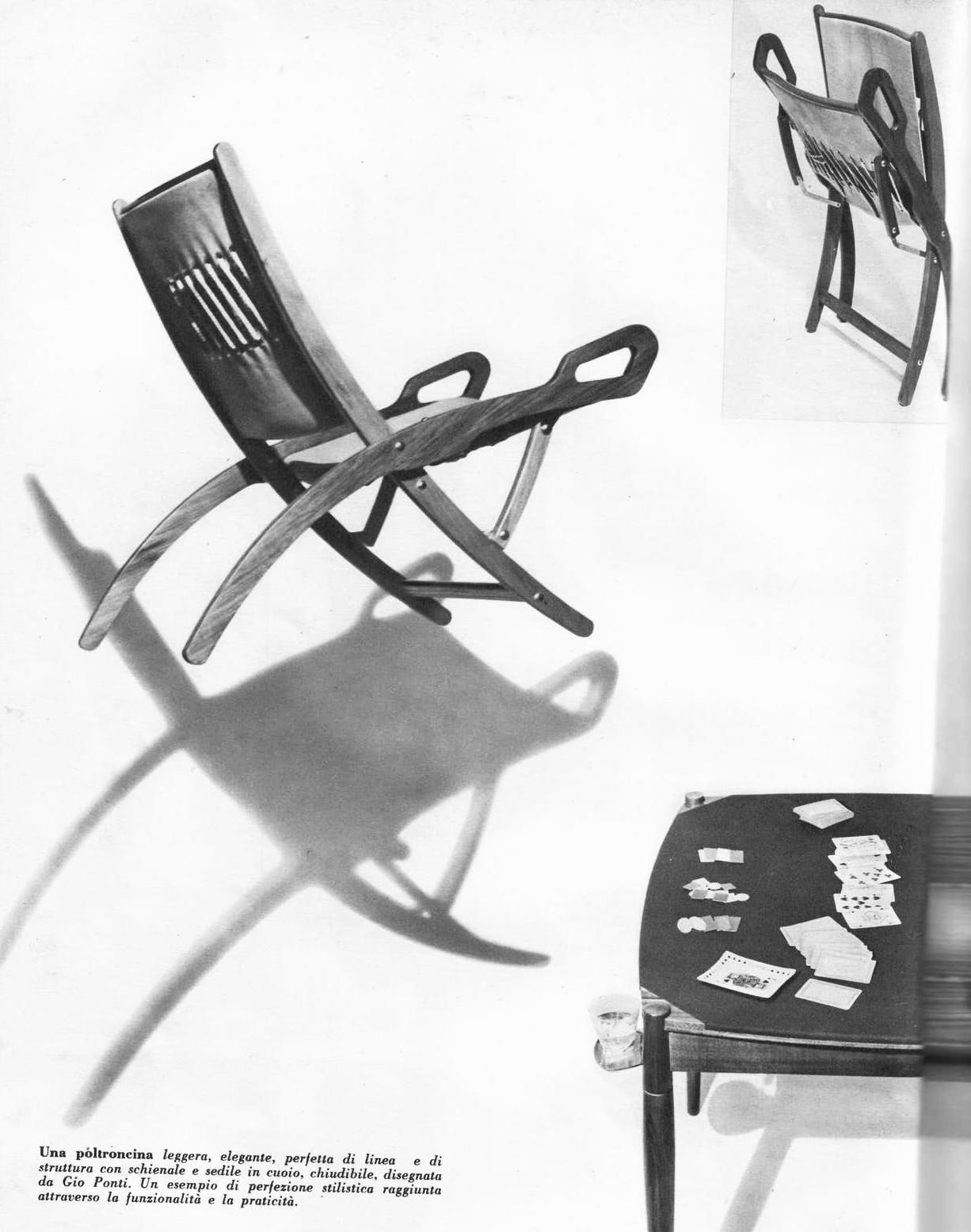 1970s Ninfea Folding Armchair by Giò Ponti for Reguitti For Sale 11