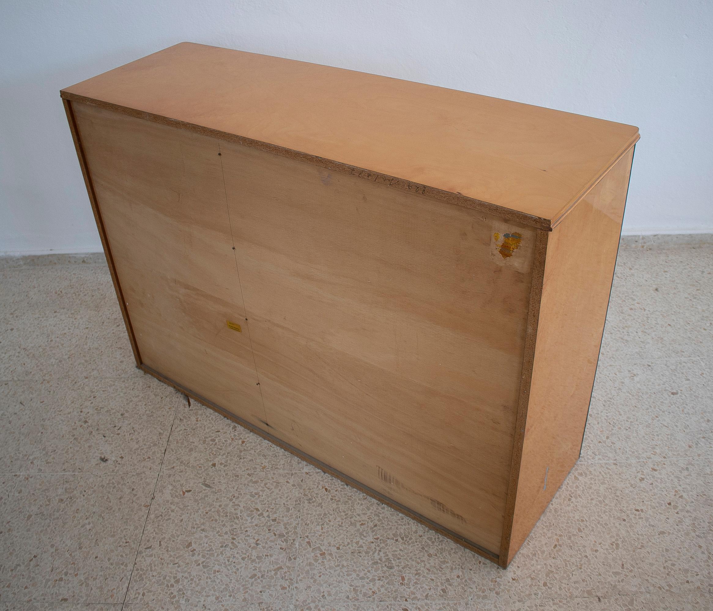 1970s Nordic Panelled Wooden Drinks Cabinet For Sale 7