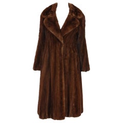 NORMAN NORELL per Michael Forrest New York sontuoso cappotto in visone naturale