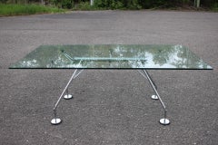 Norman Foster-Glastisch Modell Nomos für Tecno, Italien, 1970er Jahre