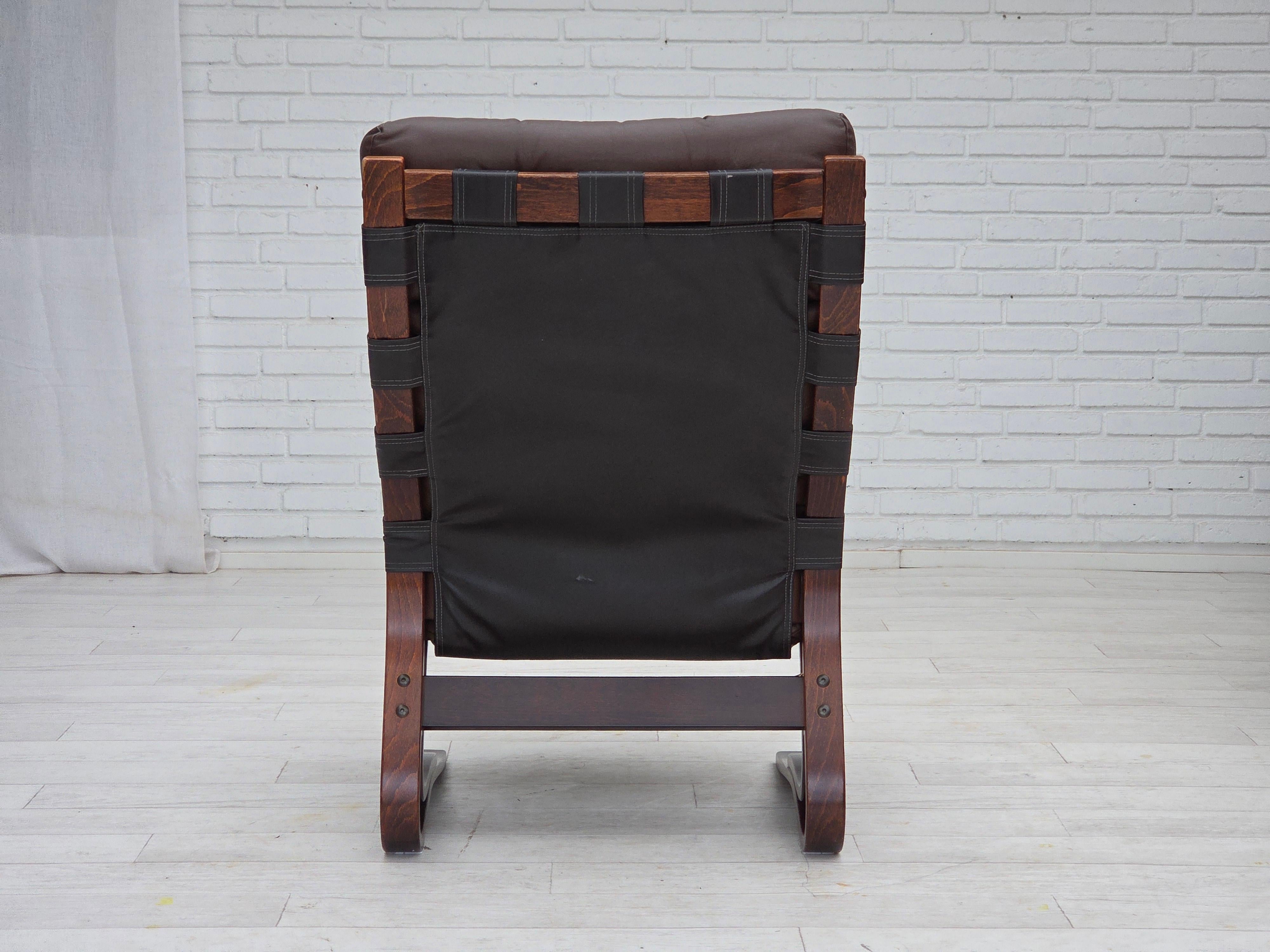 Années 1970, Design/One norvégien par Erde & Nordhal Solheim, chaise longue, modèle 