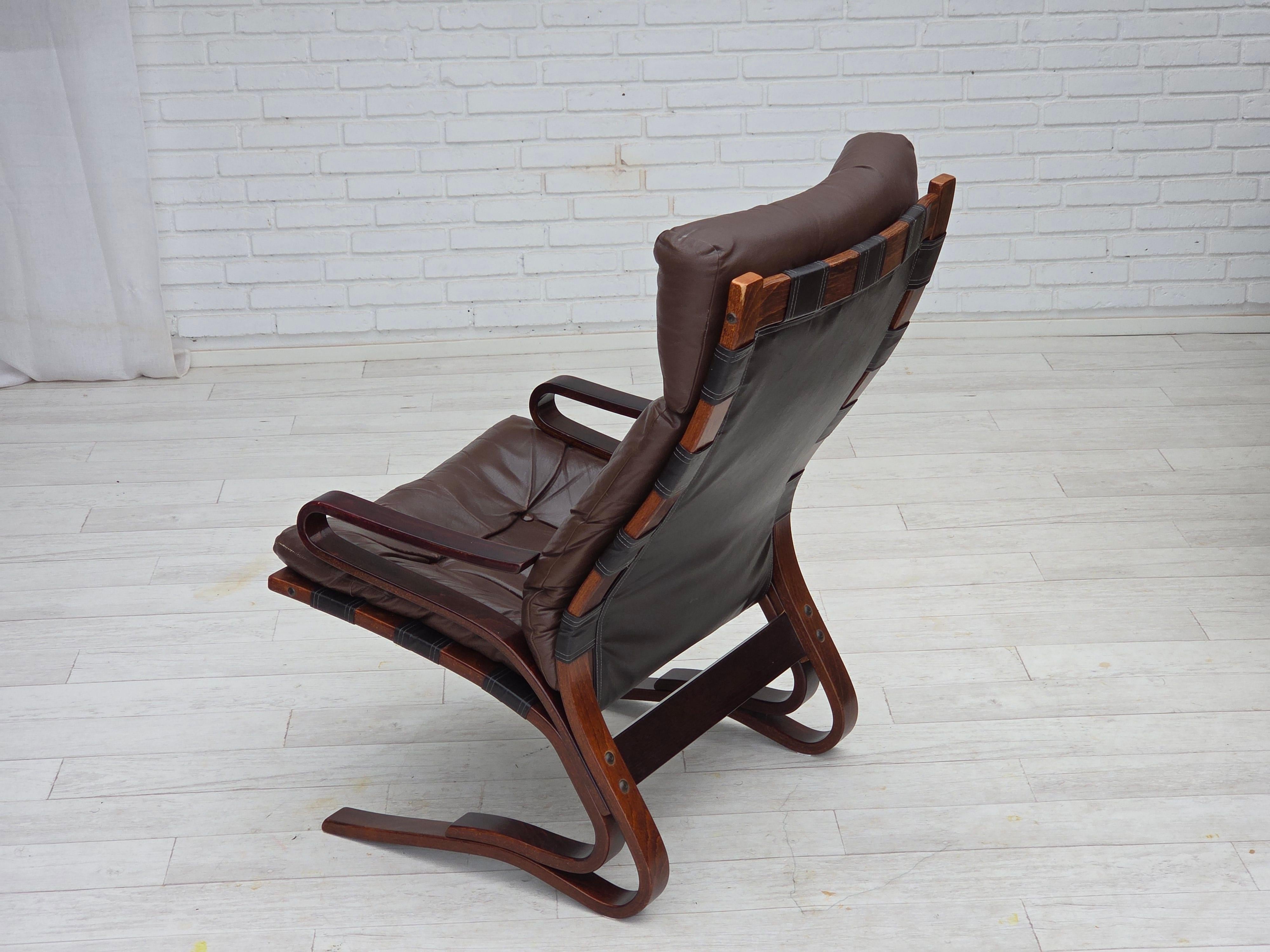 Années 1970, Design/One norvégien par Erde & Nordhal Solheim, chaise longue, modèle 