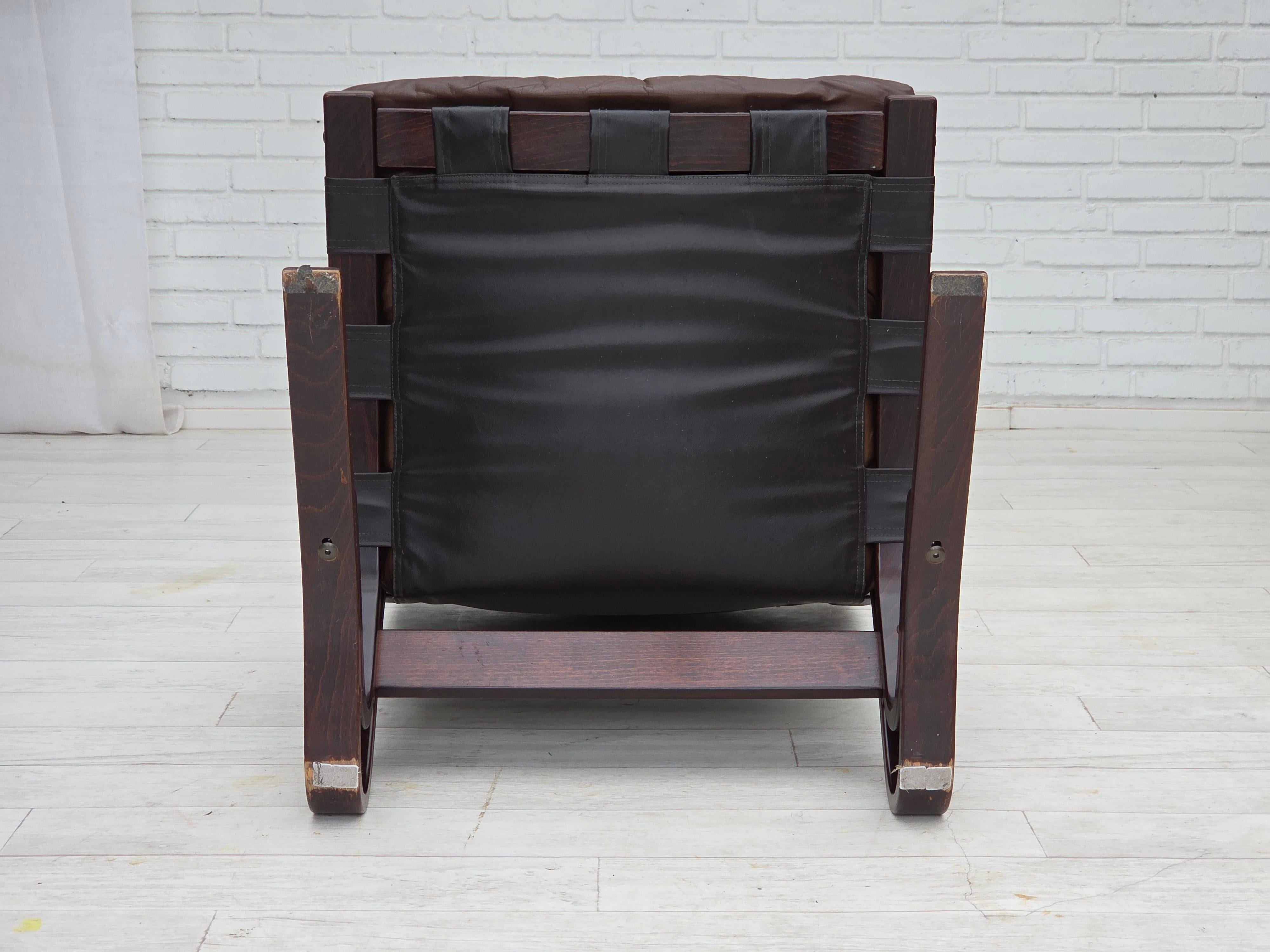 Années 1970, Design/One norvégien par Erde & Nordhal Solheim, chaise longue, modèle 