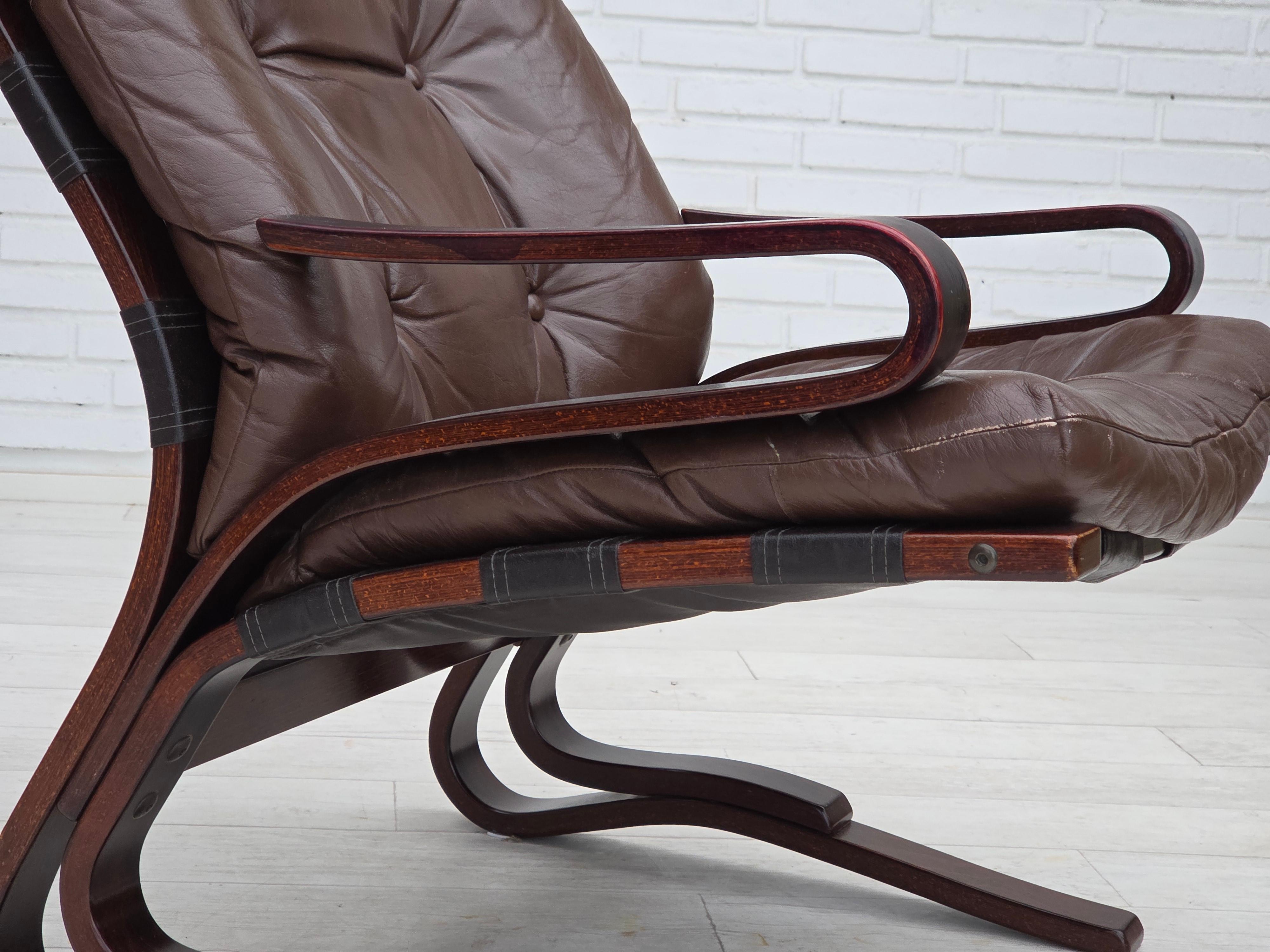 Norvégien Années 1970, Design/One norvégien par Erde & Nordhal Solheim, chaise longue, modèle 