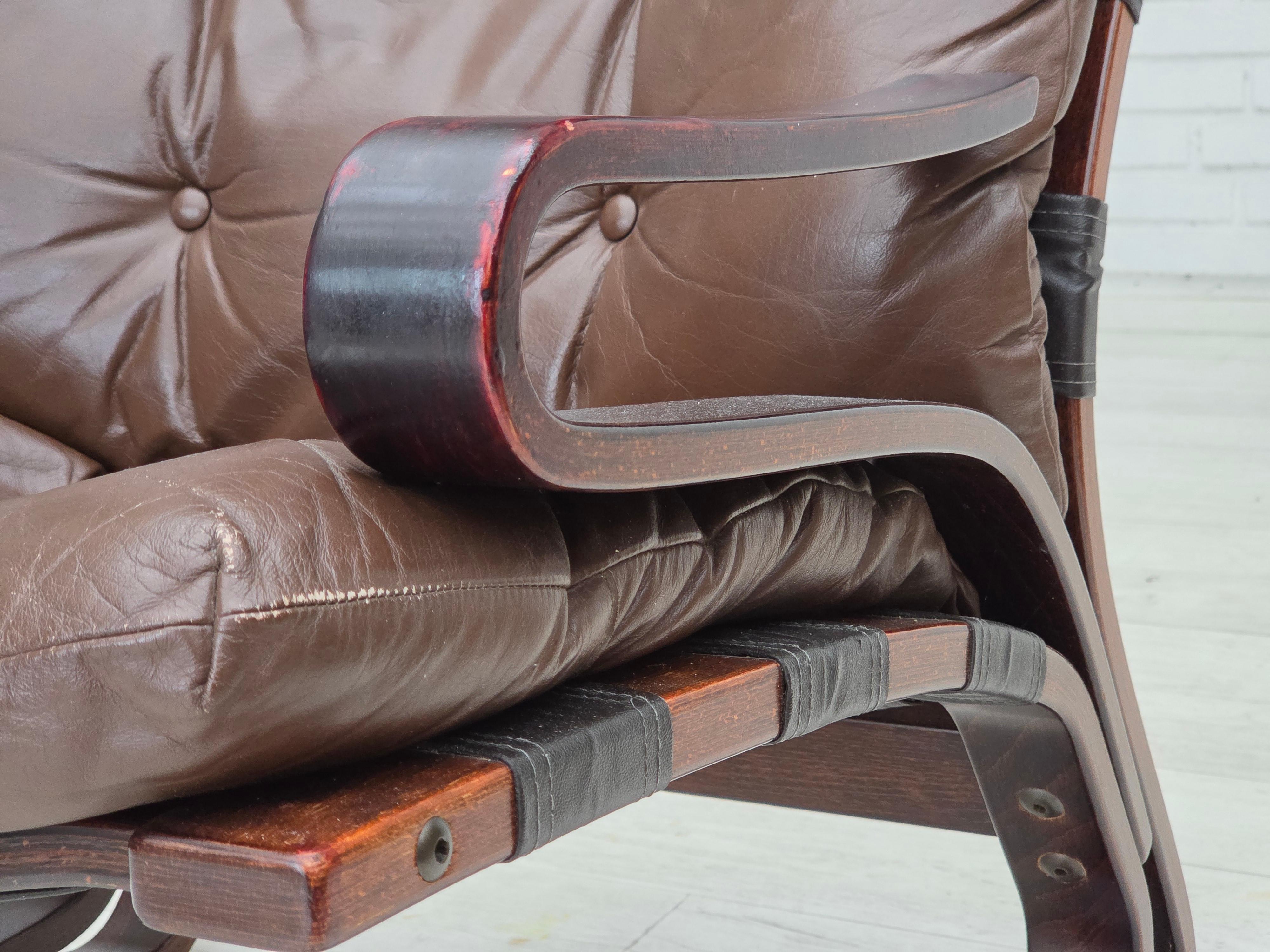 Années 1970, Design/One norvégien par Erde & Nordhal Solheim, chaise longue, modèle 