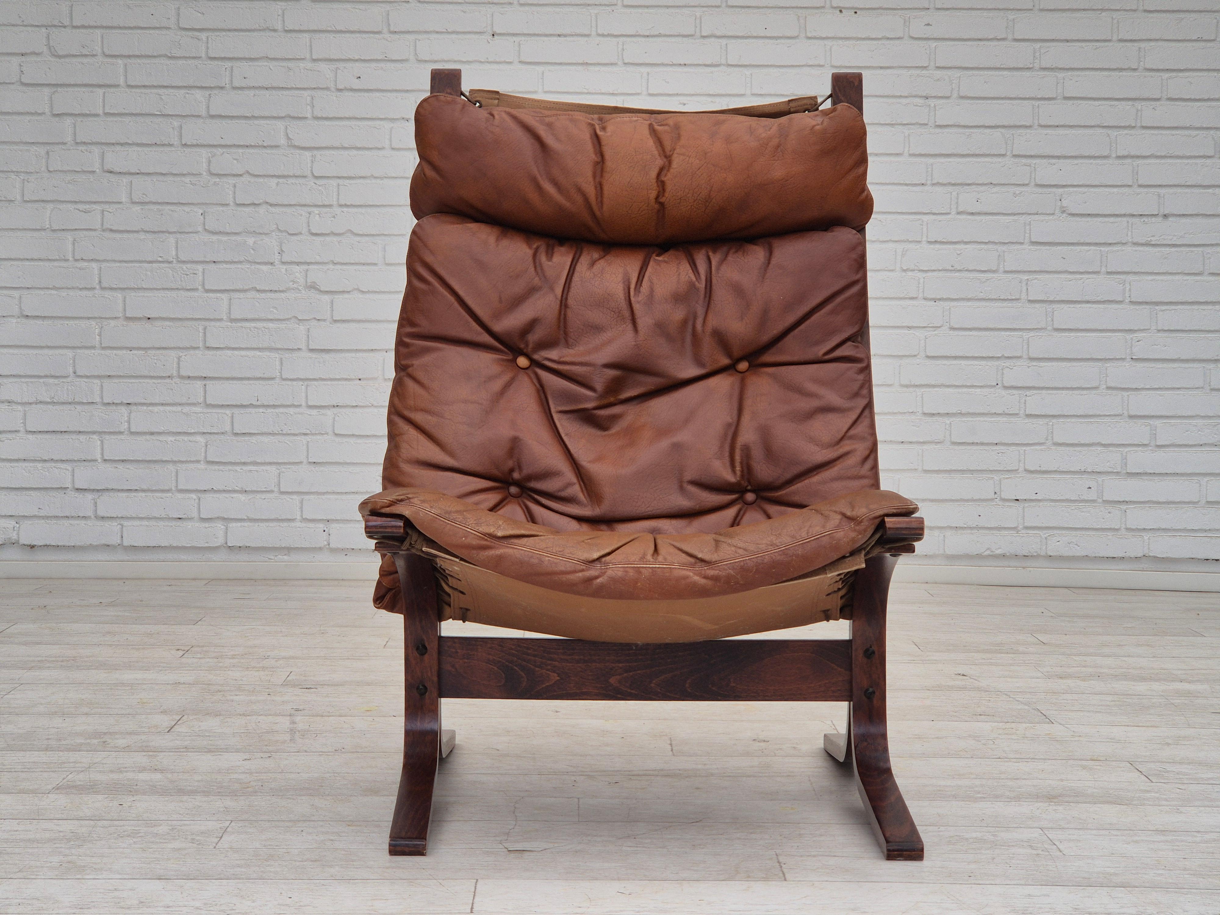 Scandinave moderne 1970, design norvégien d'Ingmar Relling, modèle « Siesta » pour Westnofa, original