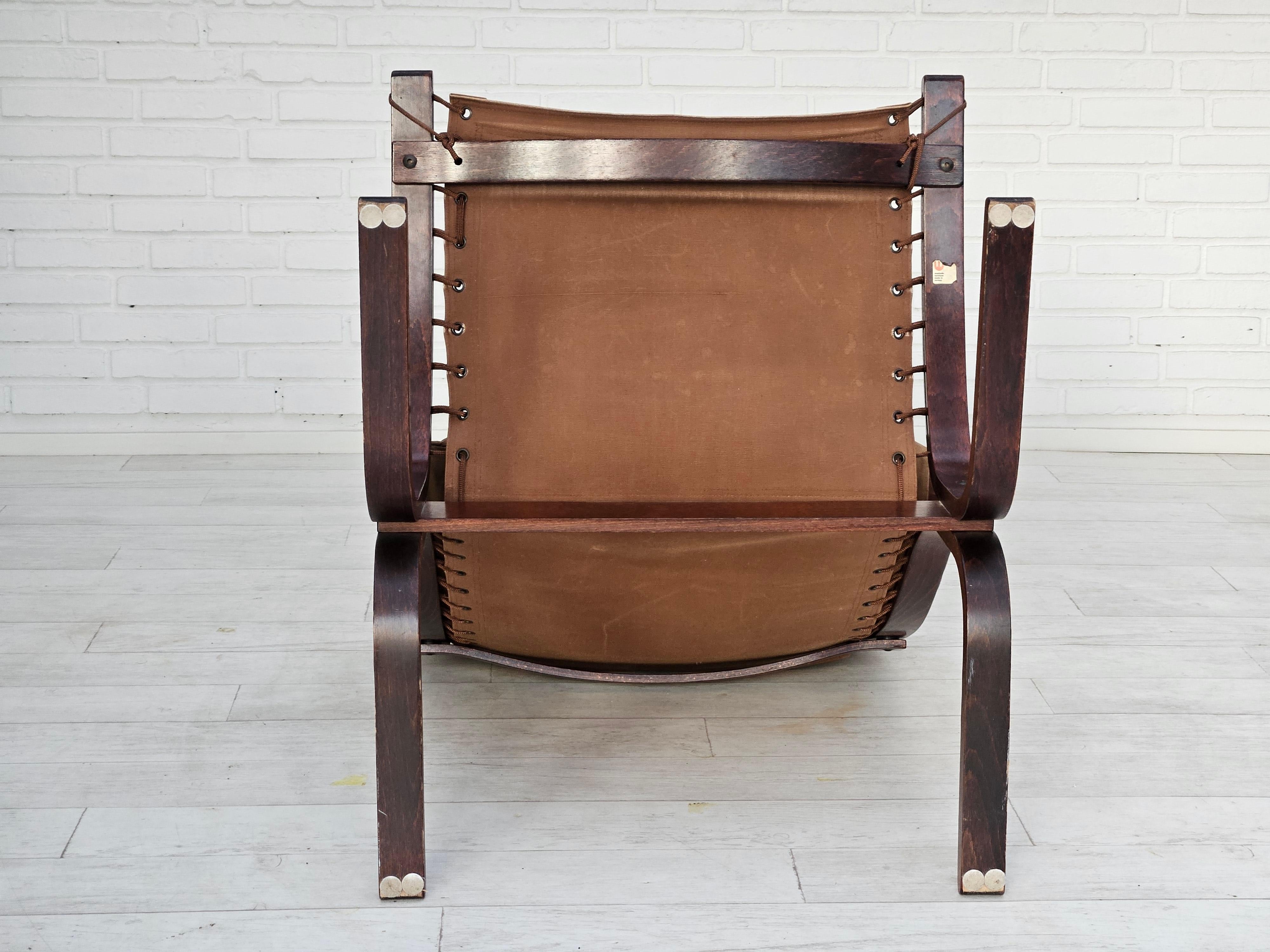 Années 1970, design norvégien d'Ingmar Relling, modèle Siesta, paire de deux chaises, o 10