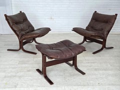 1970s, Norwegian design by Ingmar Relling, model "Siesta", set of 2 chairs.