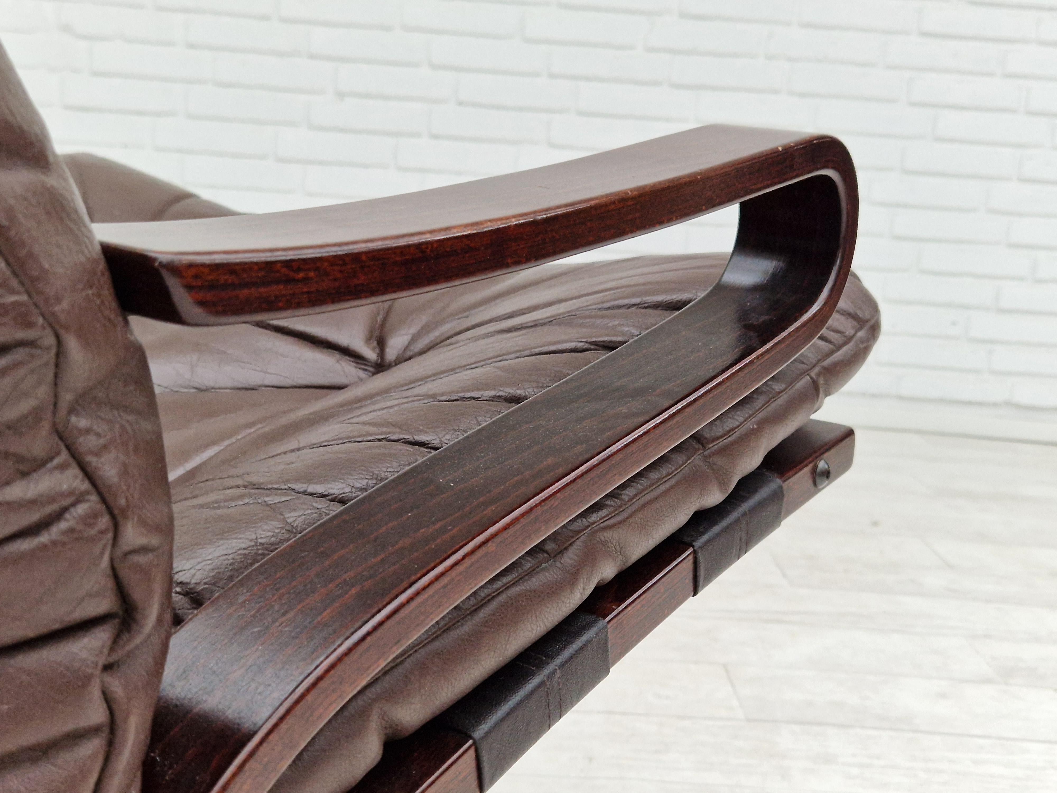 Anni '70, design norvegese, poltrona modello 