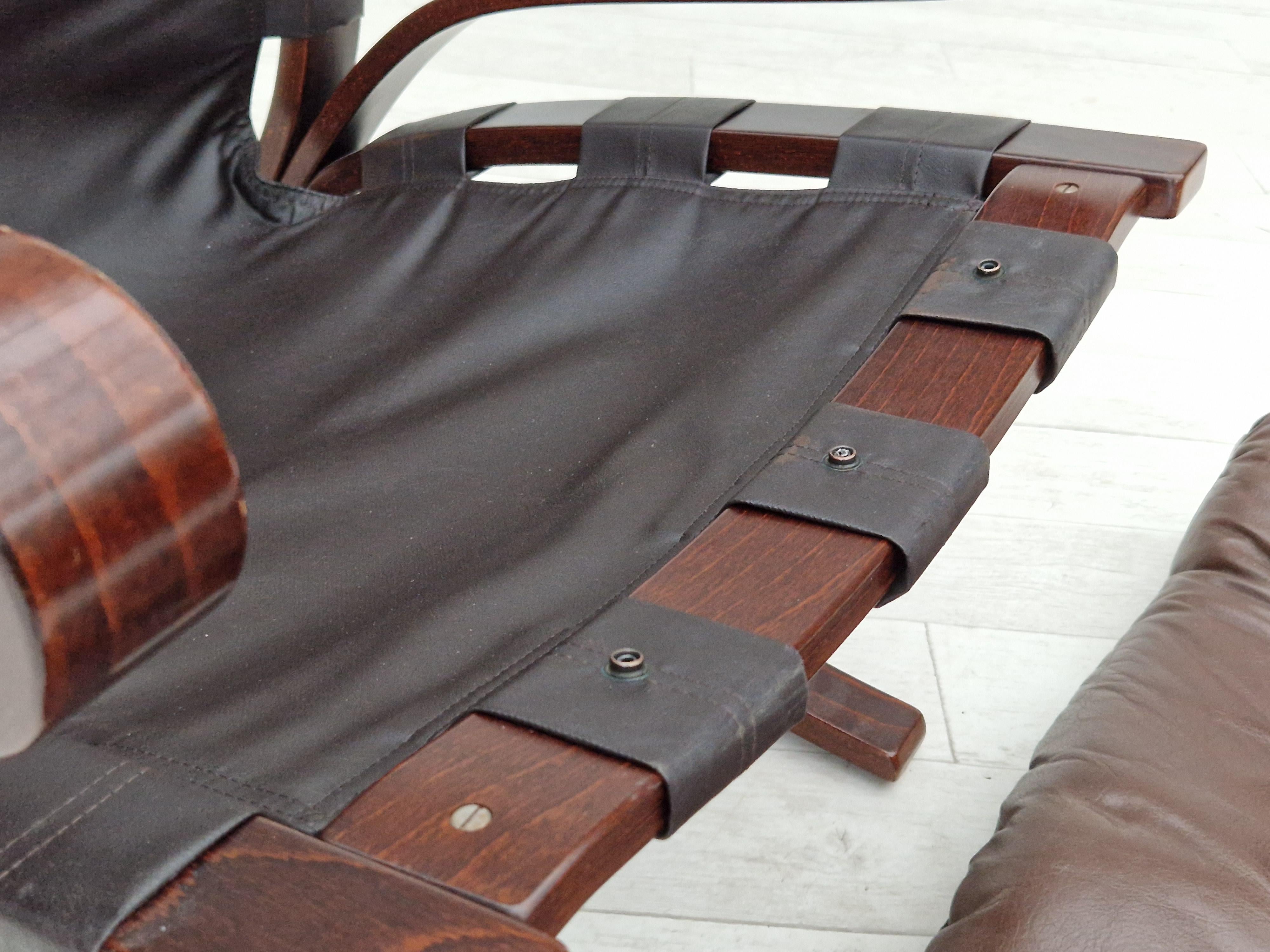 Anni '70, design norvegese, poltrona modello 