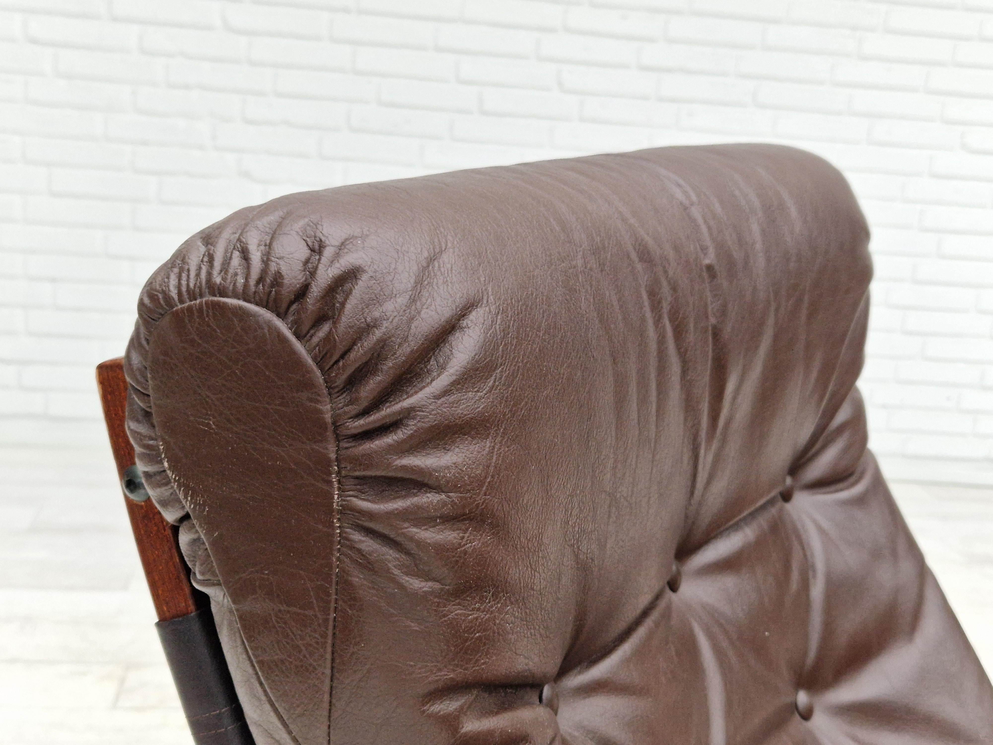 1970s, Norwegian design. Lounge chair model 