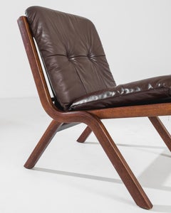 1970s Norwegian “Uno” Upholstered Folding Chair by Ekornes
