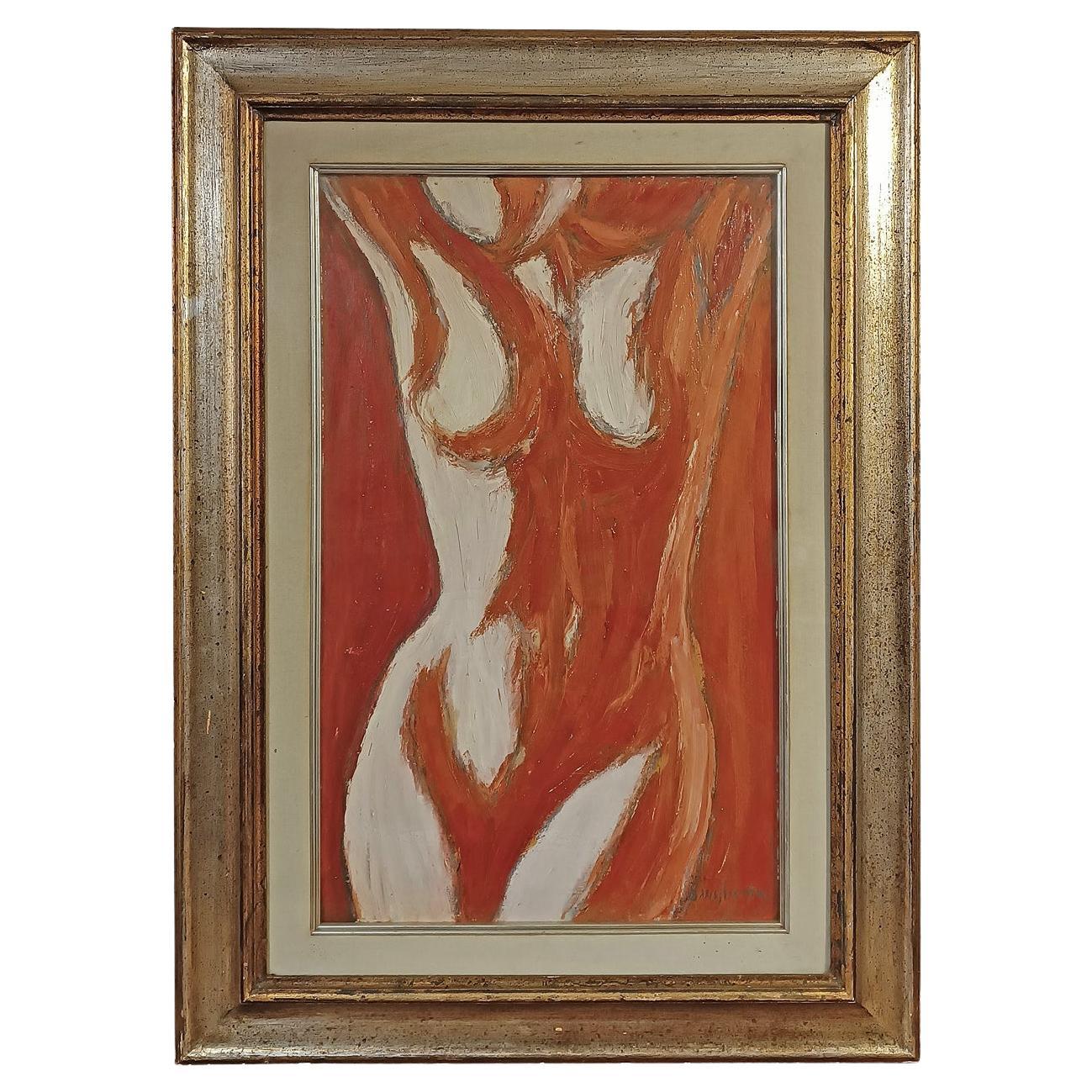 1970s NUDE FEMALE PAINTING BY MIGLIORINI