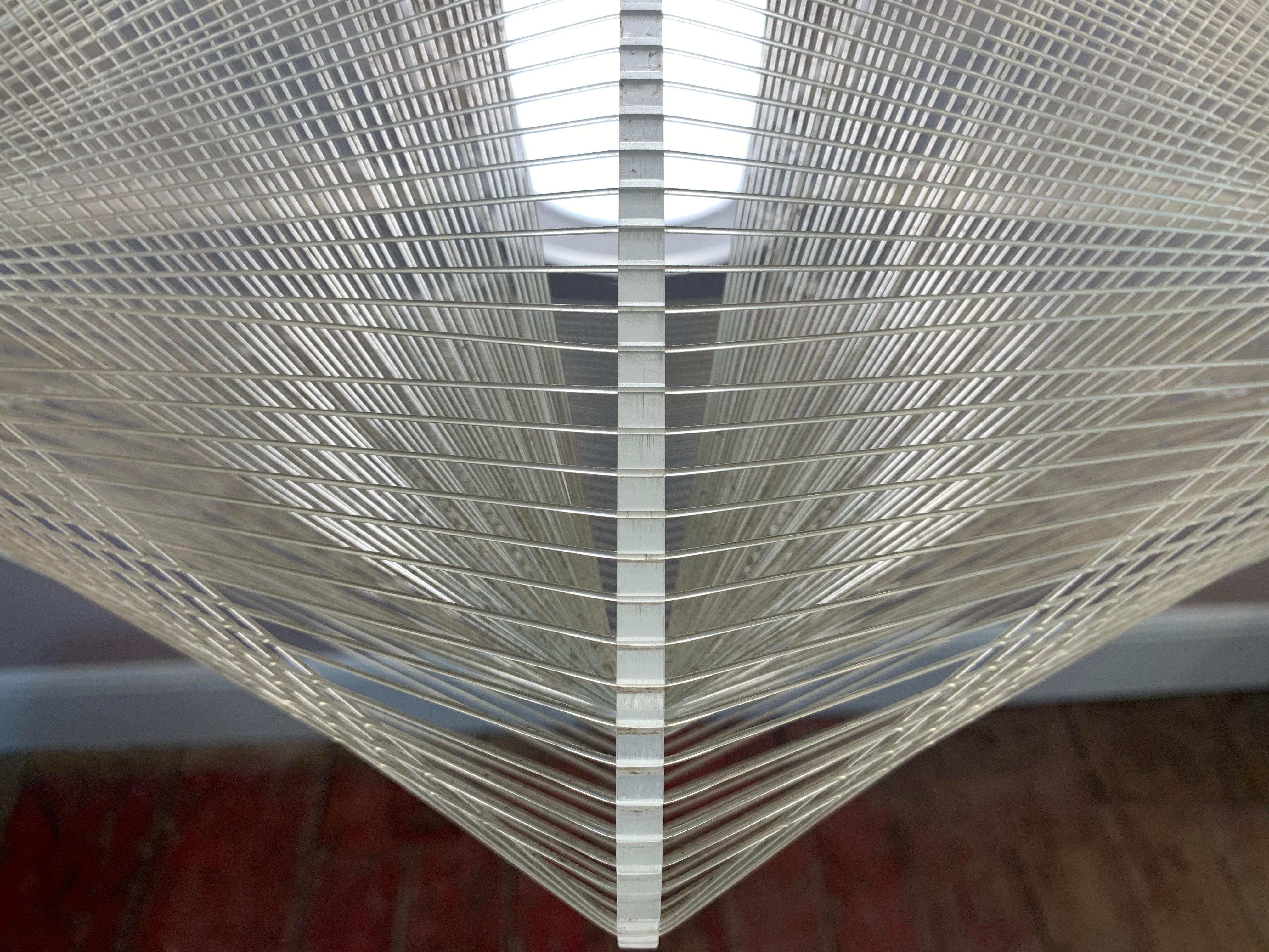 1970s Nylon and Perspex Ceiling Hanging Light Lamp by Paul Secon for Sompex 4