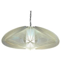 1970s Nylon and Perspex Ceiling Hanging Light Lamp by Paul Secon for Sompex