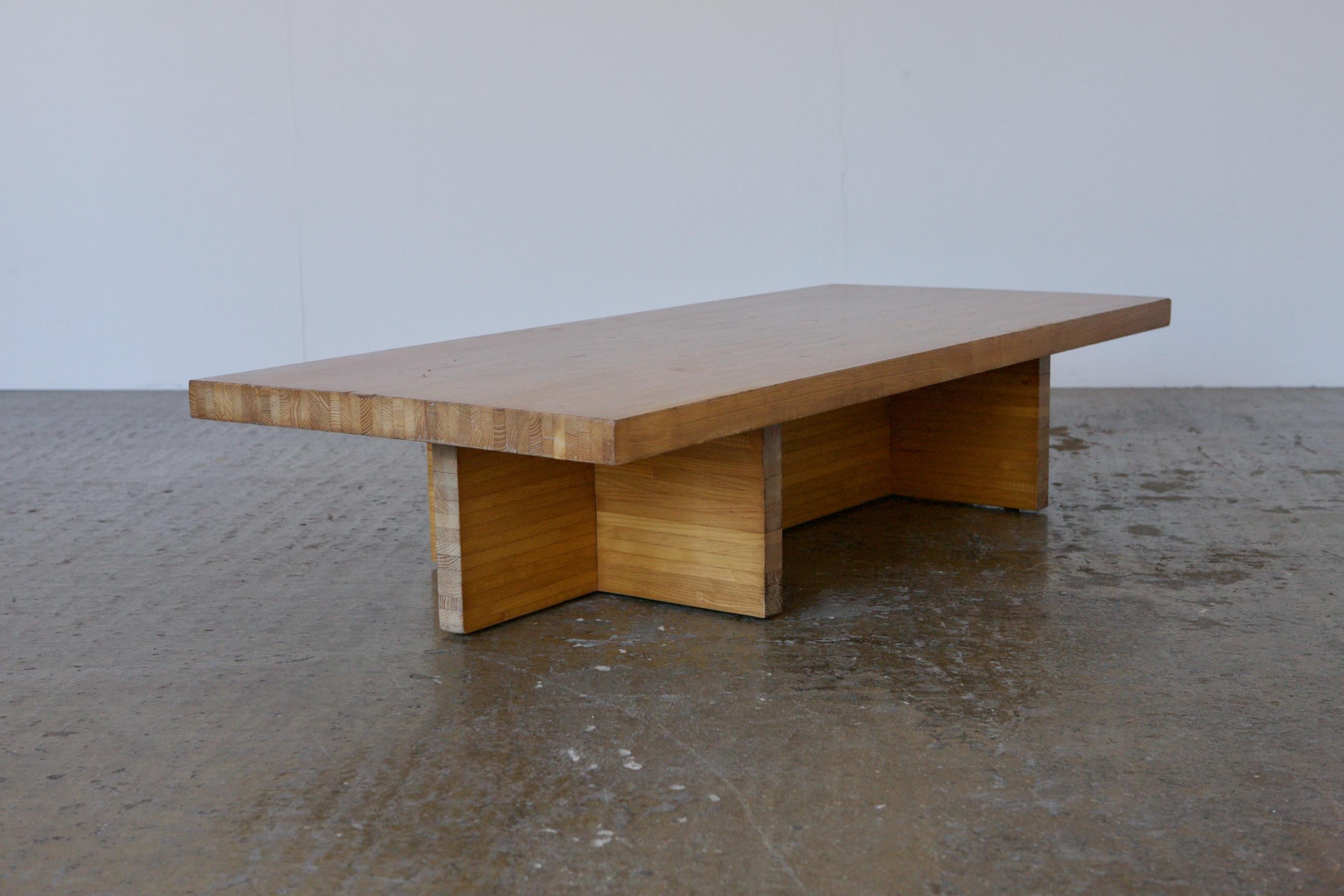 1970's Oak Coffee Table In Good Condition For Sale In London, GB