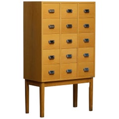 1970s, Oak Drawer / Filling Cabinet in Oak and Beech by Lövgrens Traryd, Sweden