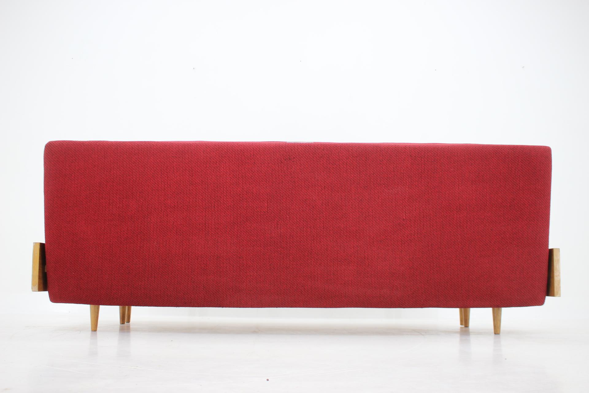 1970s Oak Transformable Sofa , Czechoslovakia 10