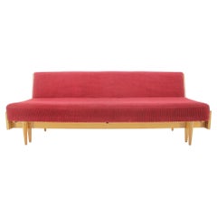 1970s Oak Transformable Sofa ,Czechoslovakia