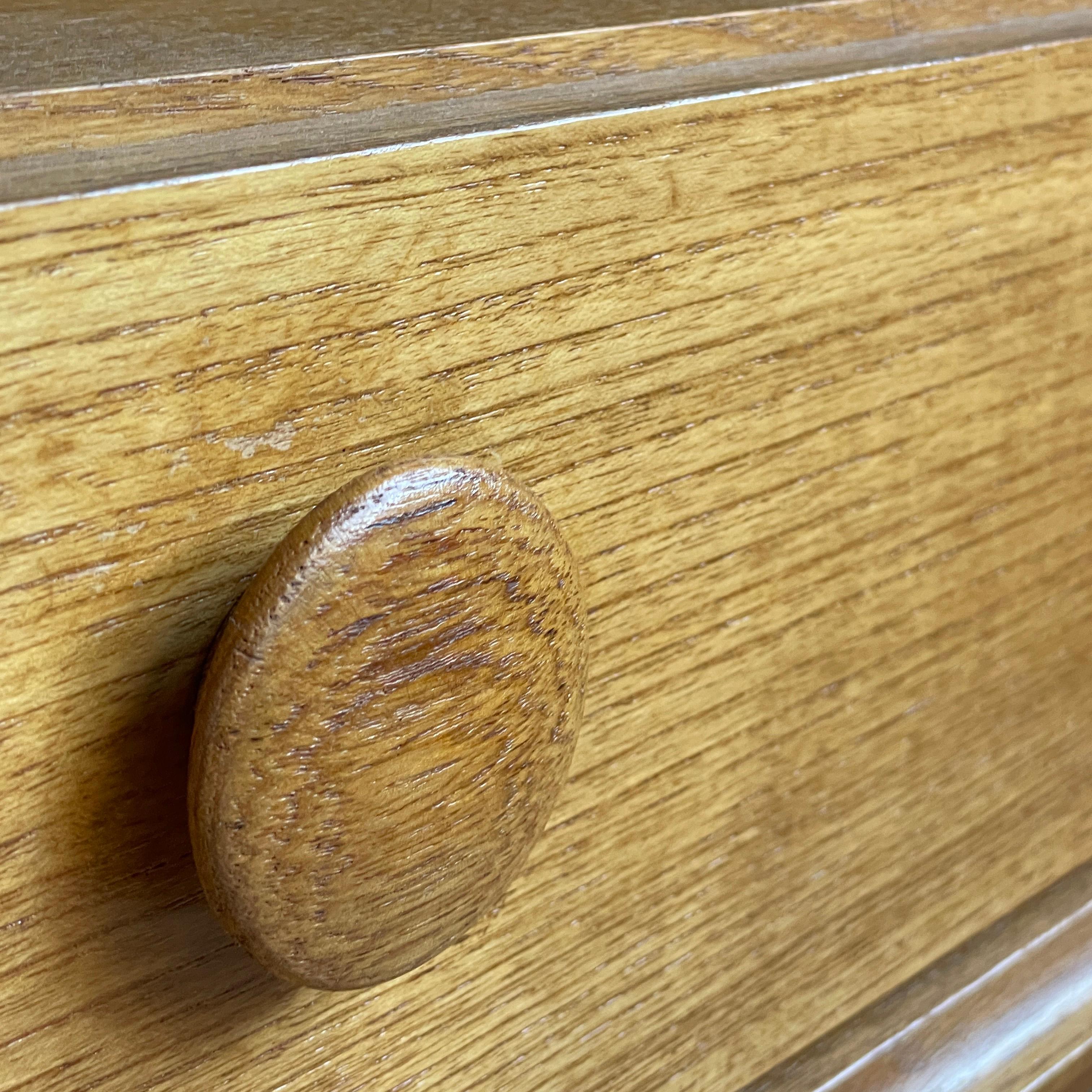 Vetrina in rovere degli anni '70 di NAAM Meubel, Amsterdam in vendita 5