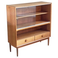 1970's oak vitrine by NAAM Meubel, Amsterdam