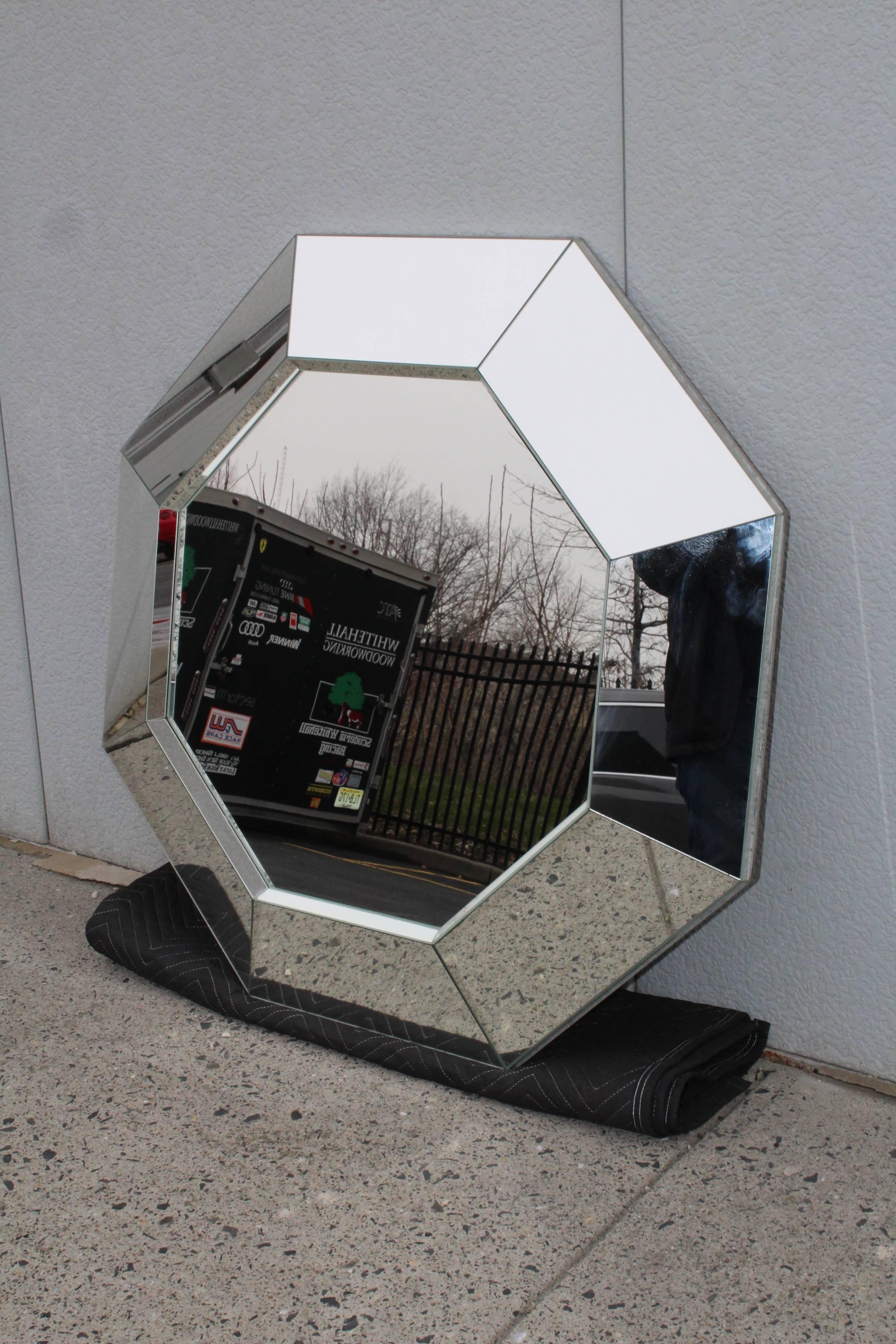 20th Century 1970s Octagonal Mirror by Gampel-Stoll