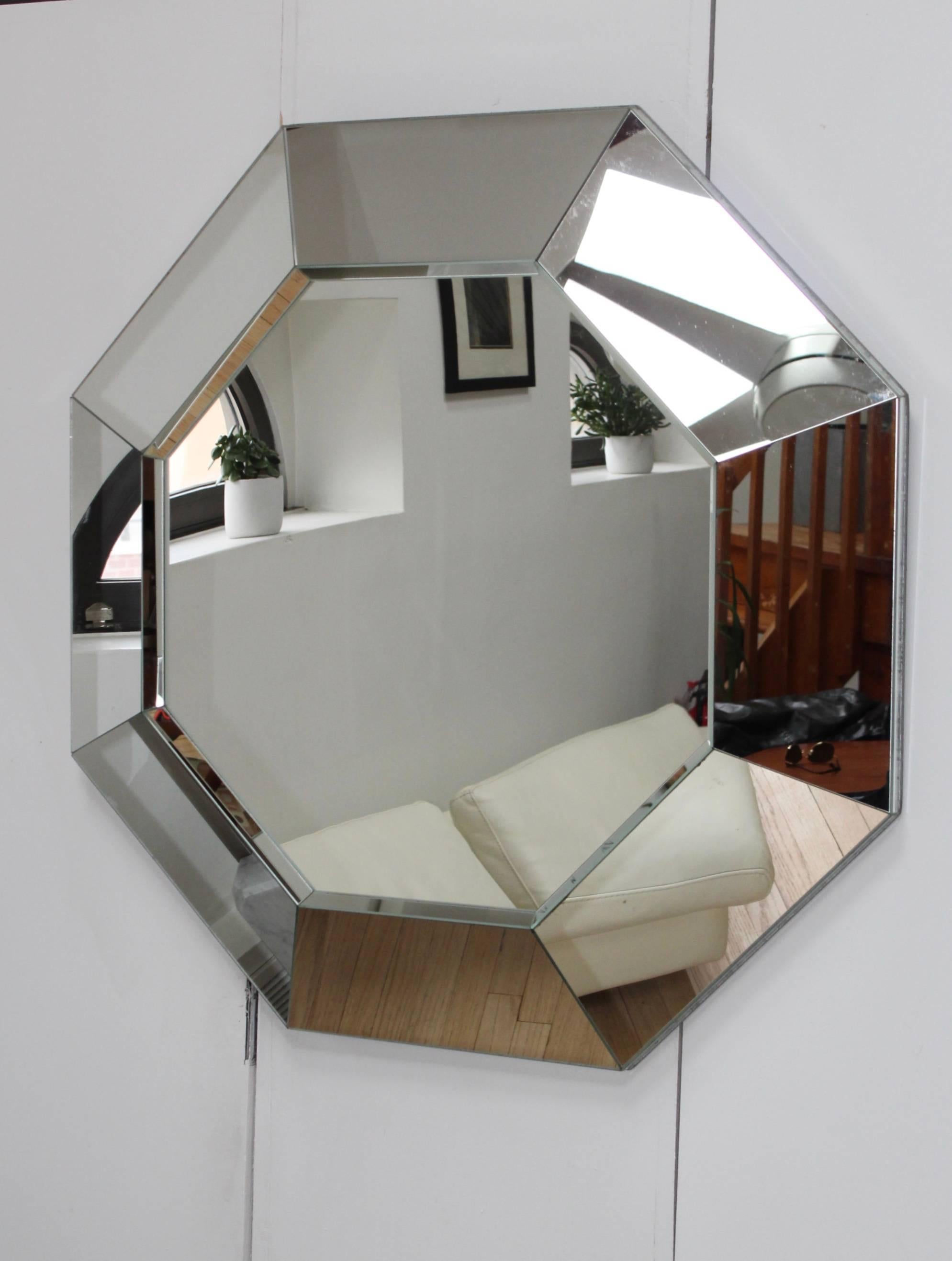 1970s Octagonal Mirror by Gampel-Stoll 1
