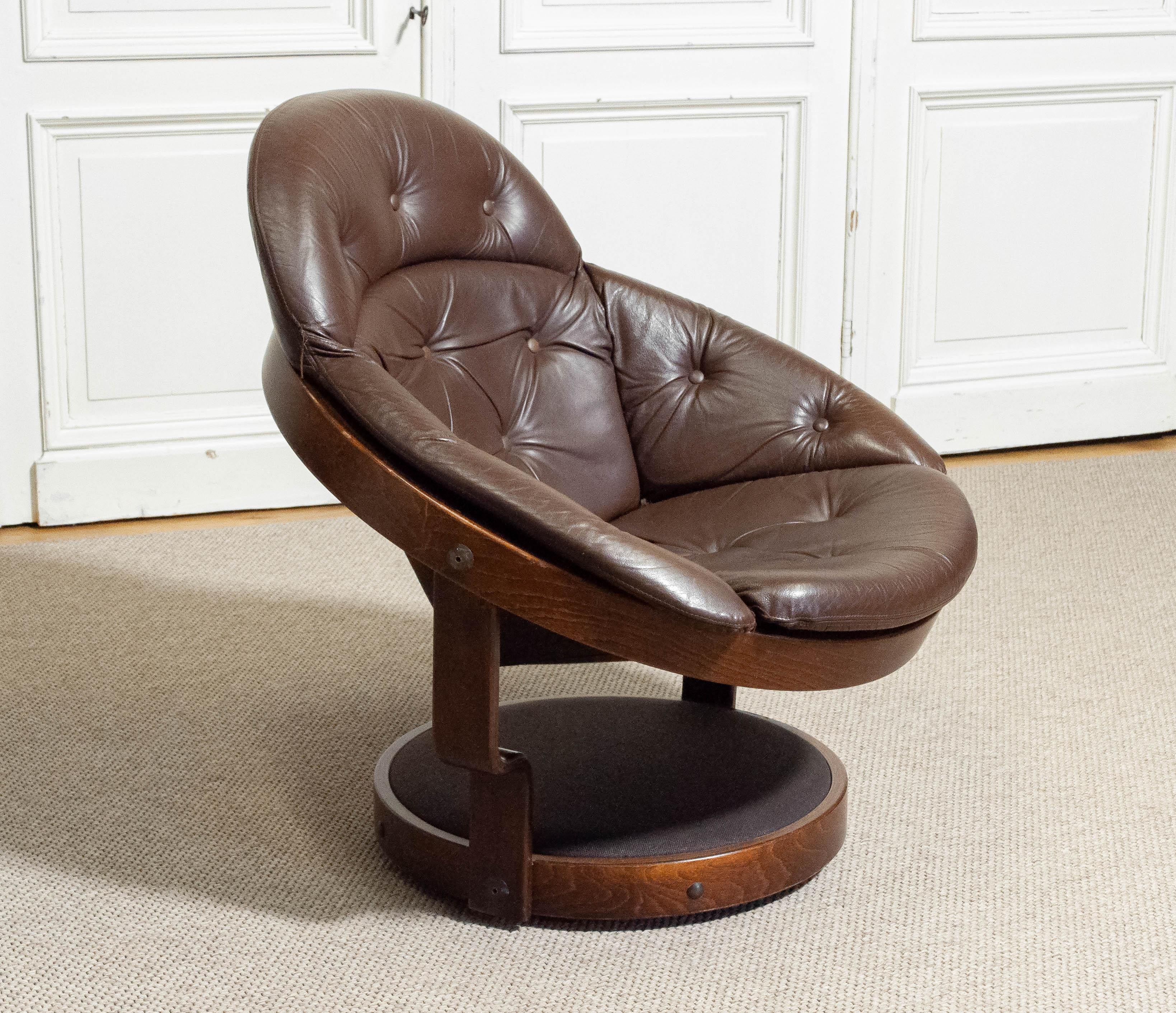 Años 70 Oddmund Vad para VAD Trevarefabrik  Noruega  Silla giratoria 'Convair 4.4 en venta 3