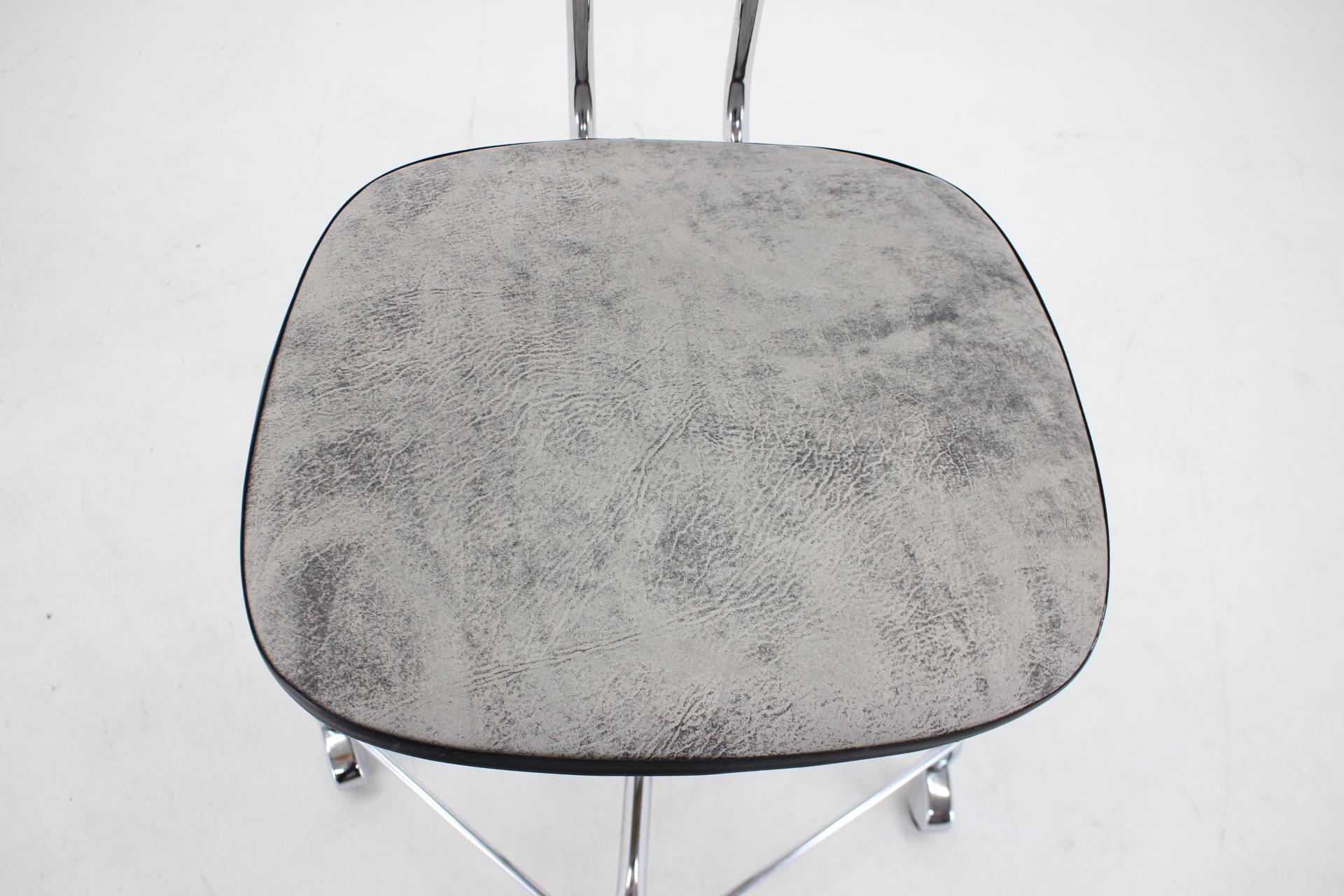 Silla de oficina de cuero de los años 70, Alemania en venta 4
