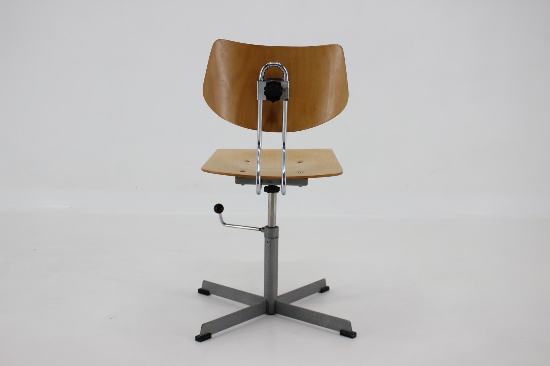 Danish 1970s Office Swivel Chair, Czechoslovakia For Sale