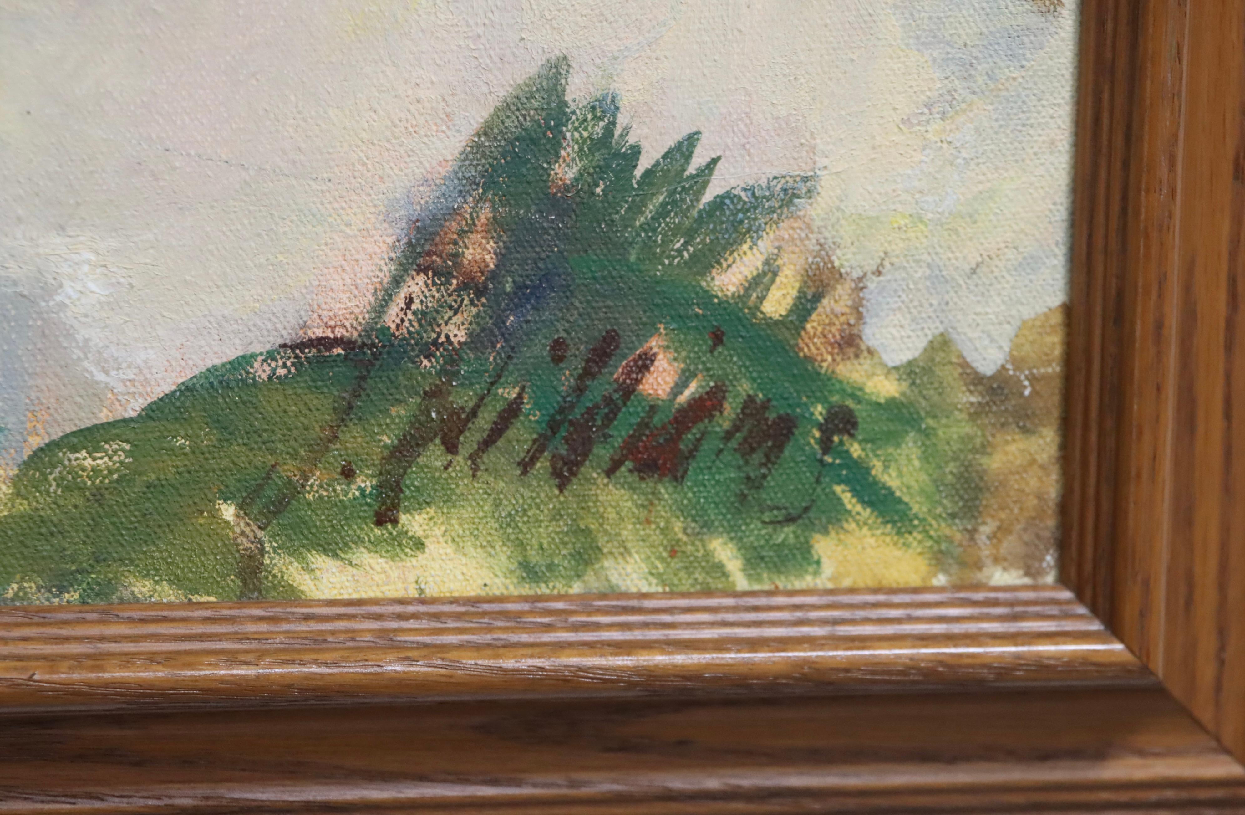 Huile sur toile des années 1970, Fire Island Pines, peinture moderne en vente 8