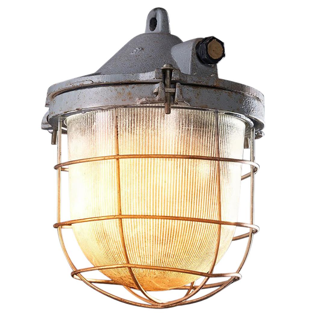 1970s OKS -1 Industrial Lamp Raw For Sale