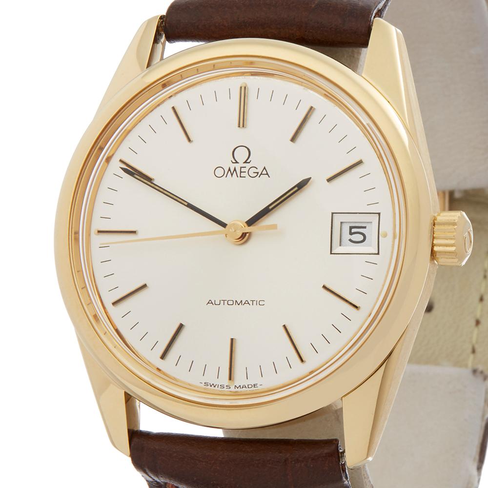 1970s Omega De Ville Cal.1012 Yellow Gold Wristwatch 1