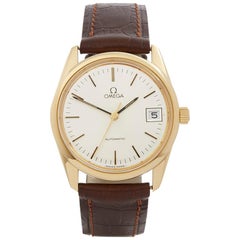 Retro 1970s Omega De Ville Cal.1012 Yellow Gold Wristwatch