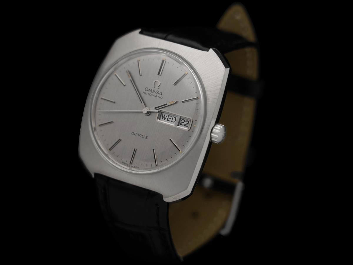 1970's Omega De Ville Vintage Grande Reloj Automático Clásico Retro para Hombre - SS en Excelente Estado en Suwanee, GA