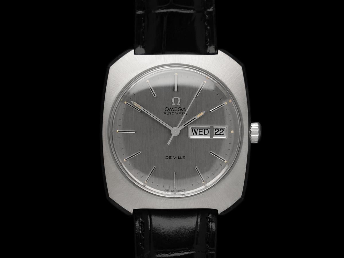 De los hombres 1970's Omega De Ville Vintage Grande Reloj Autom�ático Clásico Retro para Hombre - SS