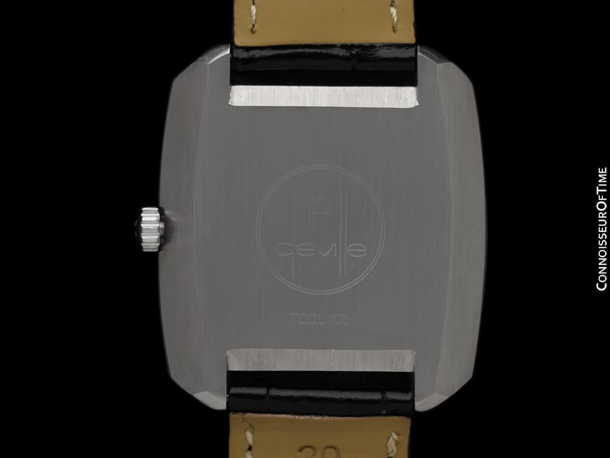 1970's Omega De Ville Vintage Large Mens Automatic Classic Retro Watch - SS en vente 2