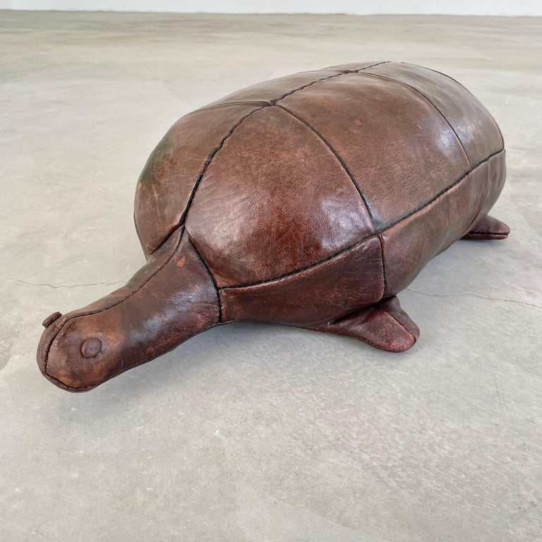 1970s Omersa Leather Turtle For Sale 8